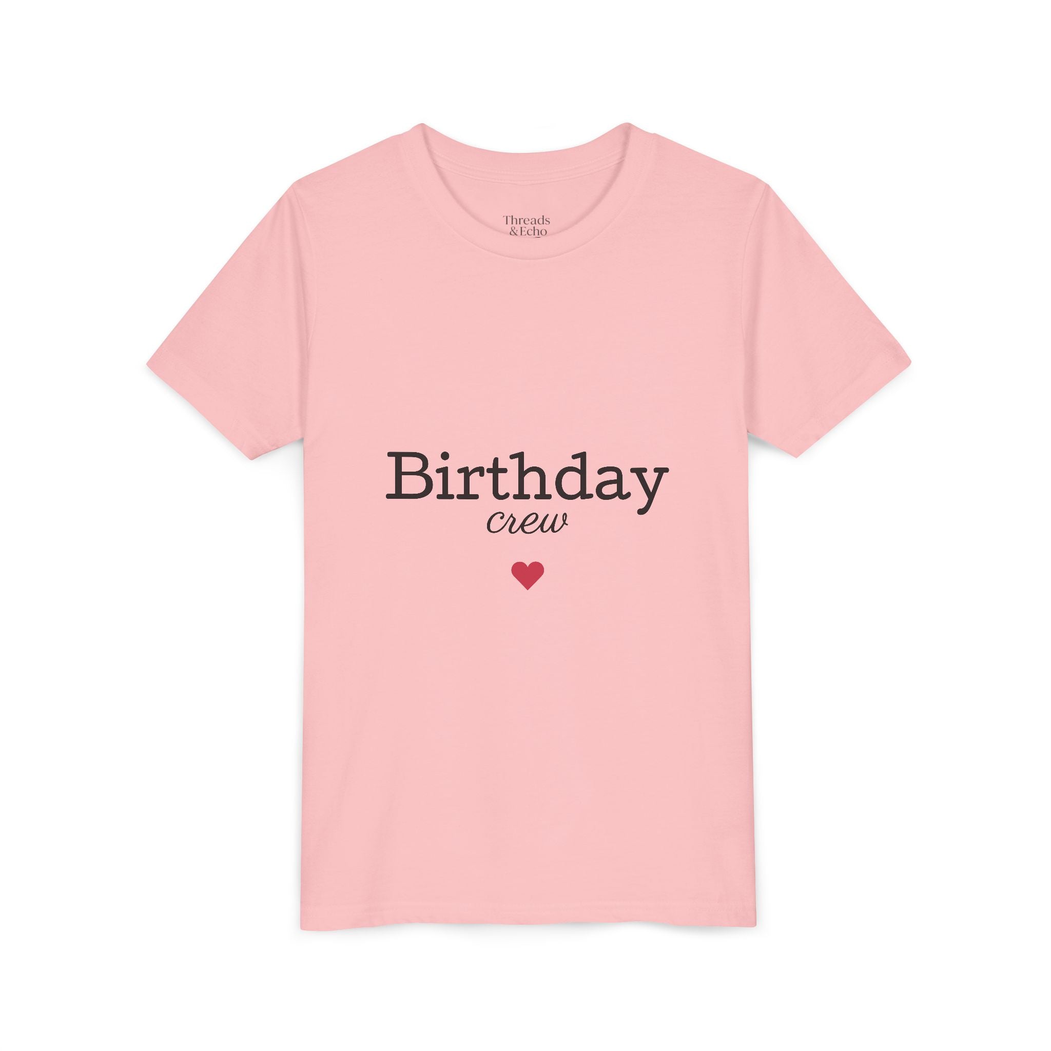 Birthday Crew Youth Tee, Fun Birthday Gift, Kids Party Shirt, Celebration Apparel, Birthday Celebration Clothing