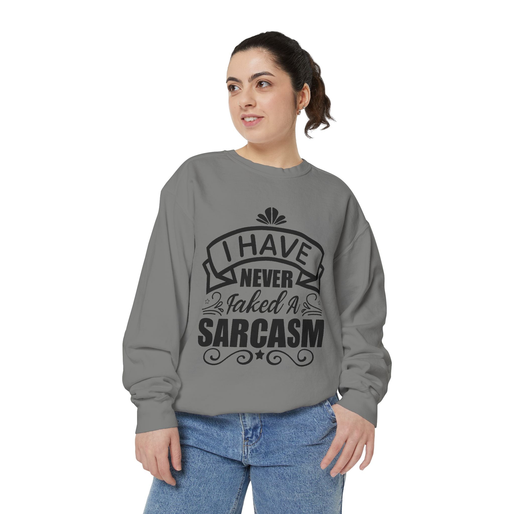 Sarcasm Sweatshirt - Funny Gift for Friends, Unisex Crewneck, Casual Wear, Cozy Style, Humor Apparel