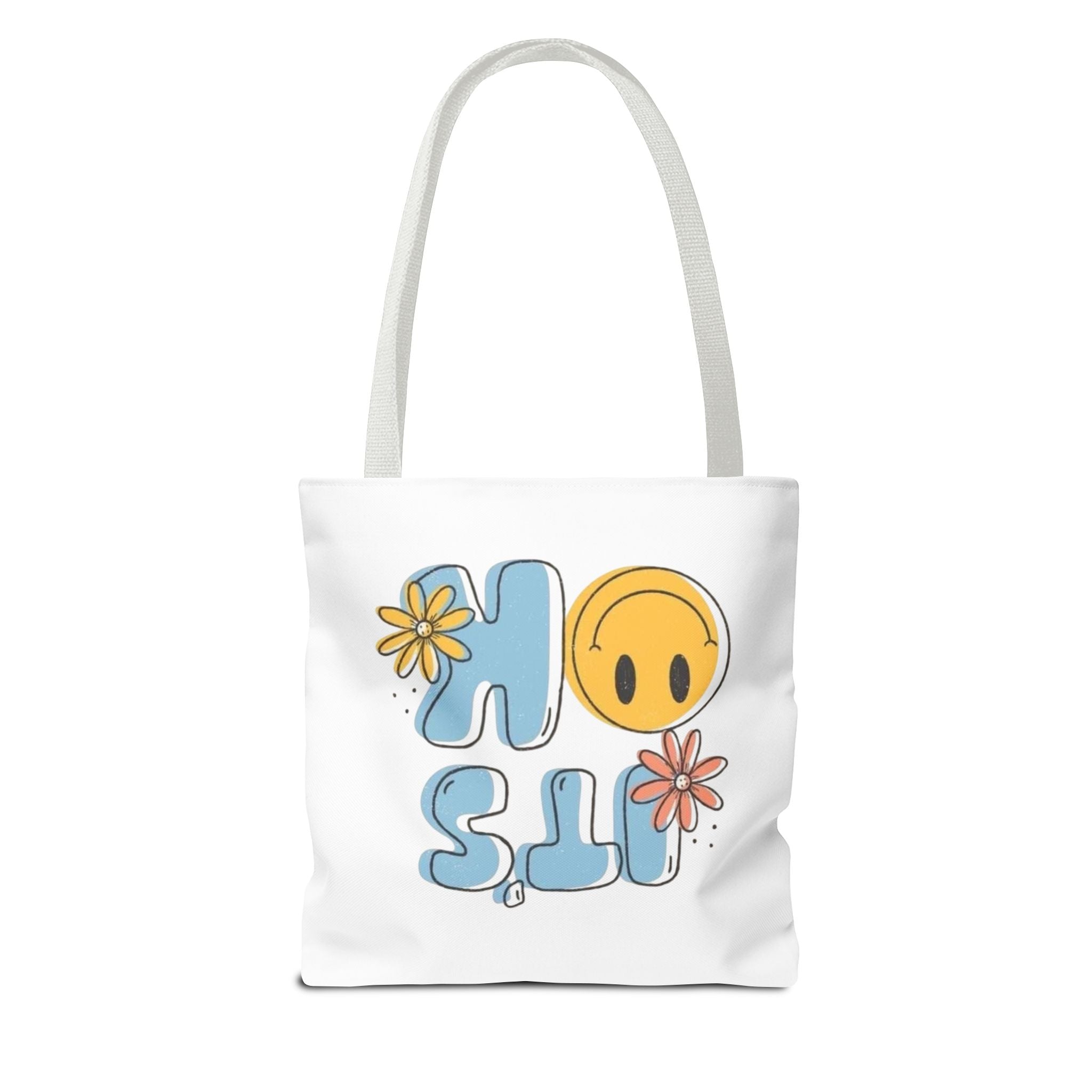 Cheerful Tote Bag - 'It's OK', Colorful Floral Design, Everyday Use, Gift for Friends, Beach & Shopping Bag