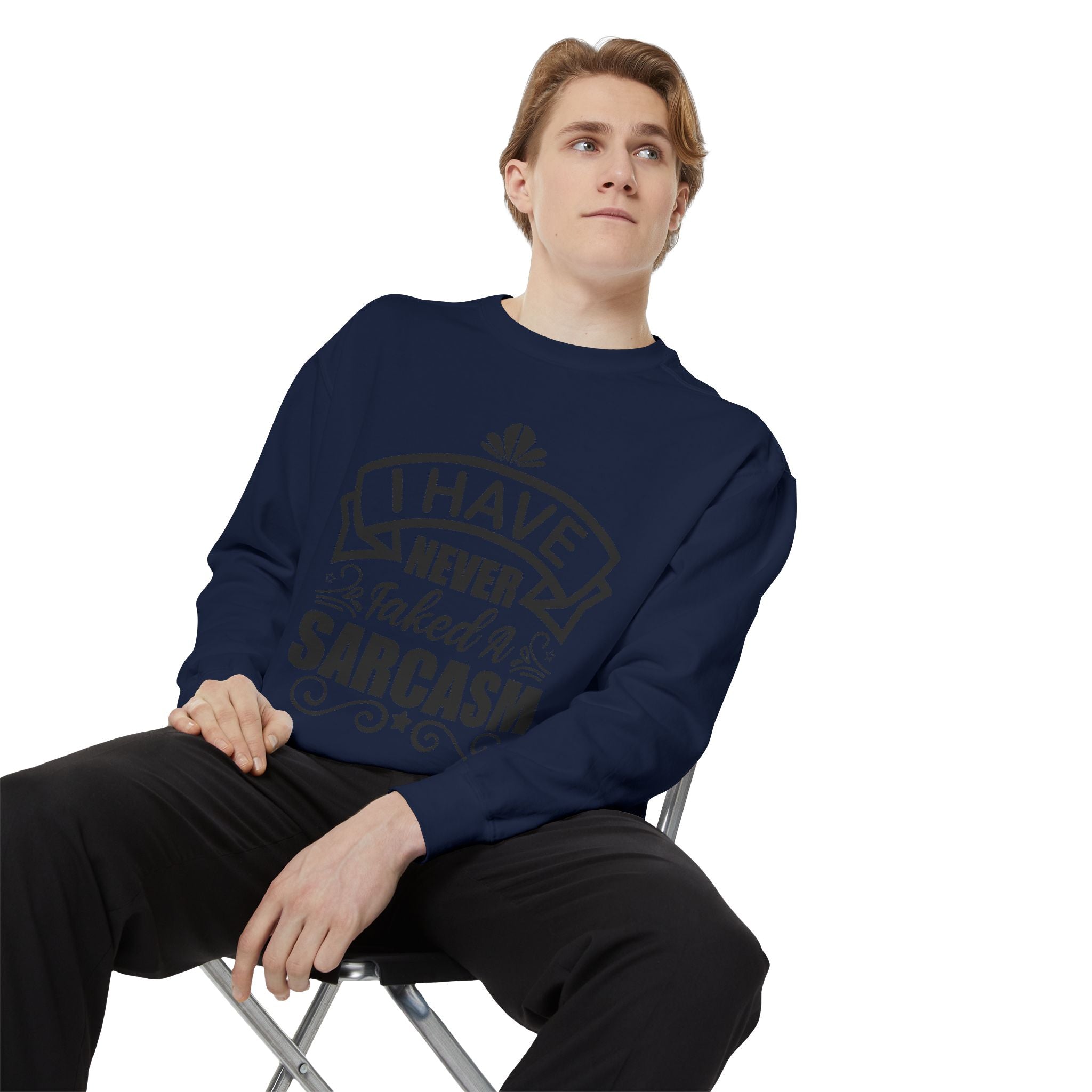 Sarcasm Sweatshirt - Funny Gift for Friends, Unisex Crewneck, Casual Wear, Cozy Style, Humor Apparel