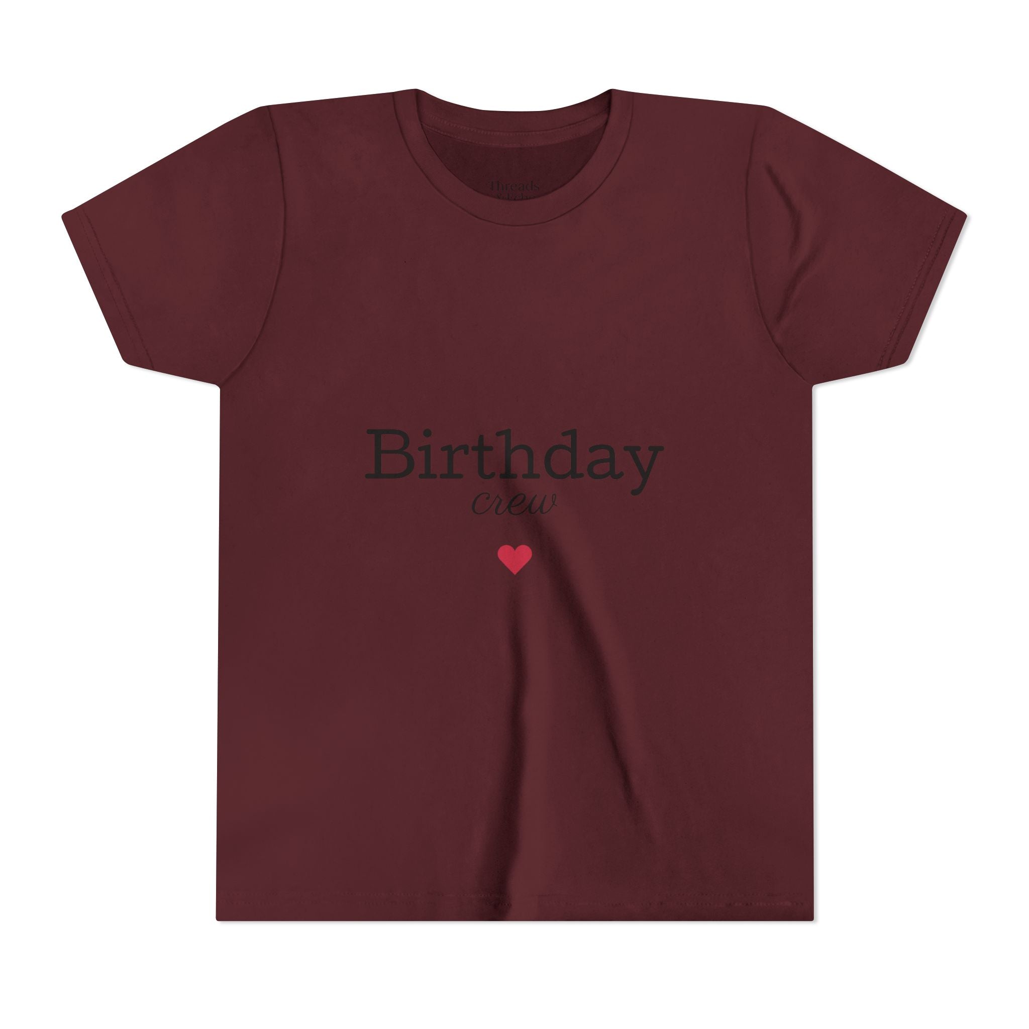 Birthday Crew Youth Tee, Fun Birthday Gift, Kids Party Shirt, Celebration Apparel, Birthday Celebration Clothing