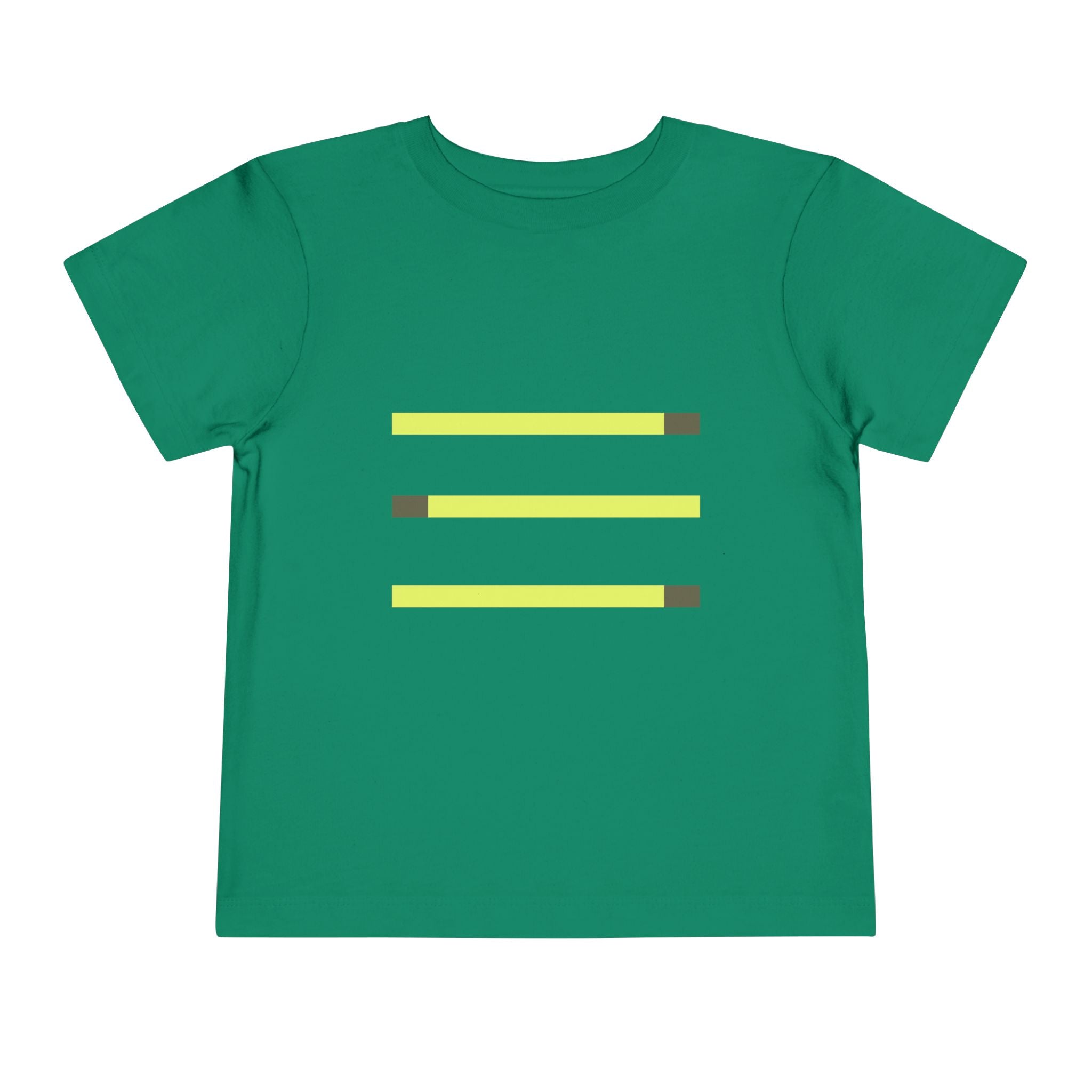 Toddler Short Sleeve Tee with Yellow Lines, Kids Fashion, Summer Playwear, Birthday Gift, Everyday Comfort, Fun Casual Wear