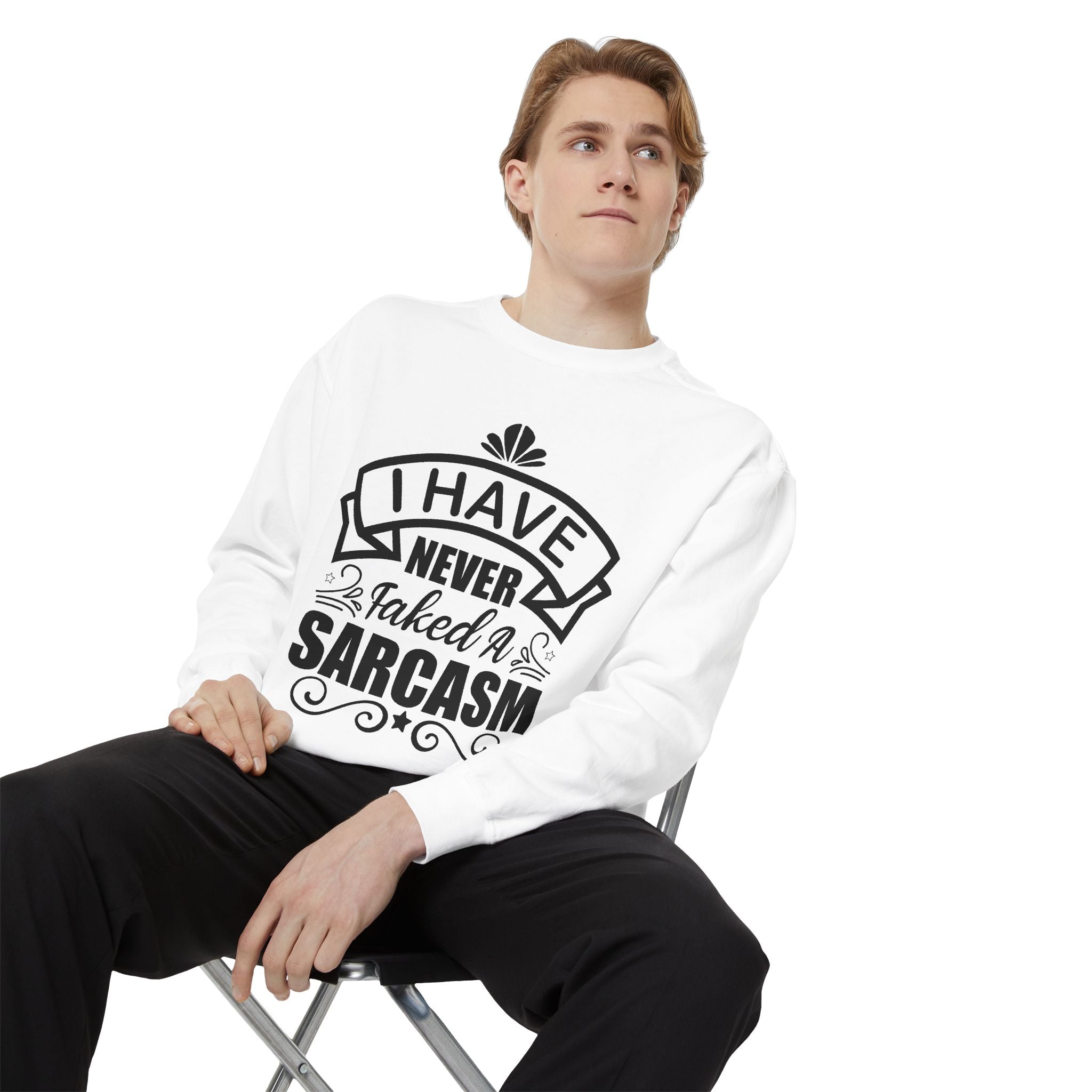 Sarcasm Sweatshirt - Funny Gift for Friends, Unisex Crewneck, Casual Wear, Cozy Style, Humor Apparel