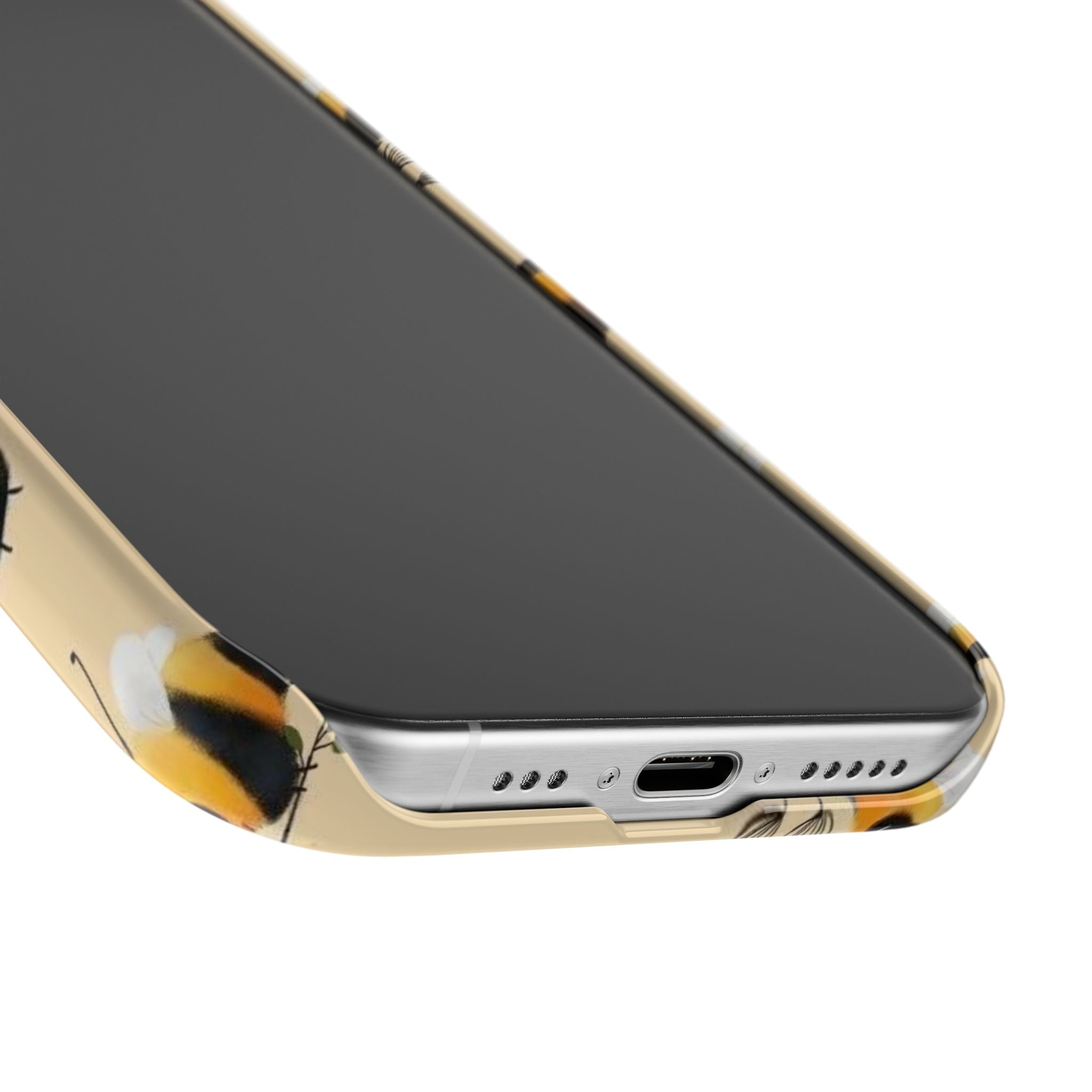 Bee-inspired Slim Phone Cases, Cute Bumblebee Design, Eco-friendly Mobile Covers, Perfect Gift for Nature Lovers