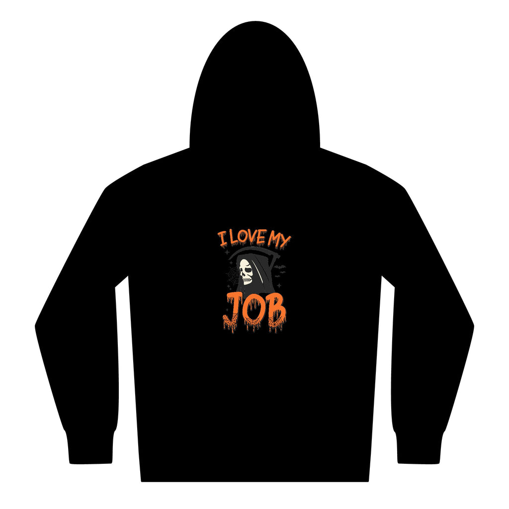 Halloween-Themed Youth Zipped Hoodie, Perfect for Fall, Spooky Season, Fun Job Gift, Cozy Layer, Cute Teens Apparel