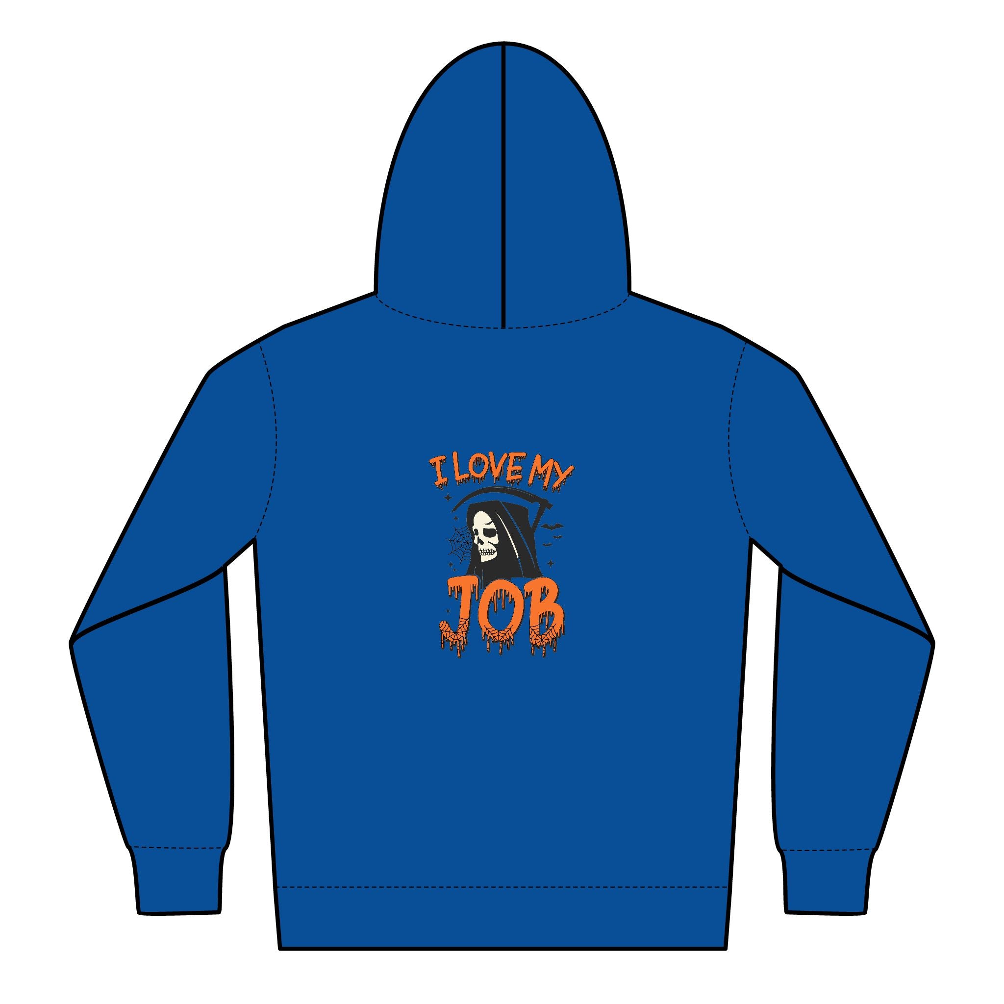 Halloween-Themed Youth Zipped Hoodie, Perfect for Fall, Spooky Season, Fun Job Gift, Cozy Layer, Cute Teens Apparel