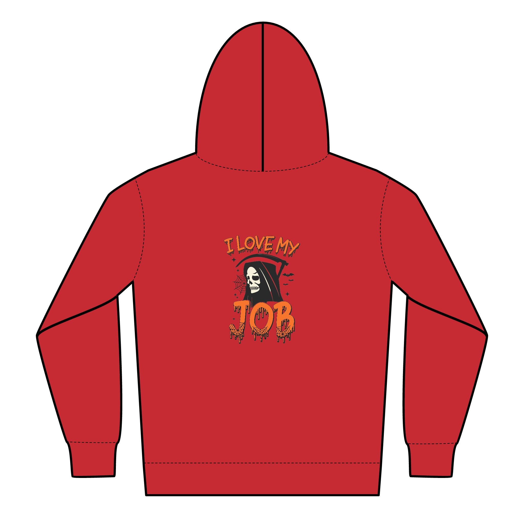 Halloween-Themed Youth Zipped Hoodie, Perfect for Fall, Spooky Season, Fun Job Gift, Cozy Layer, Cute Teens Apparel