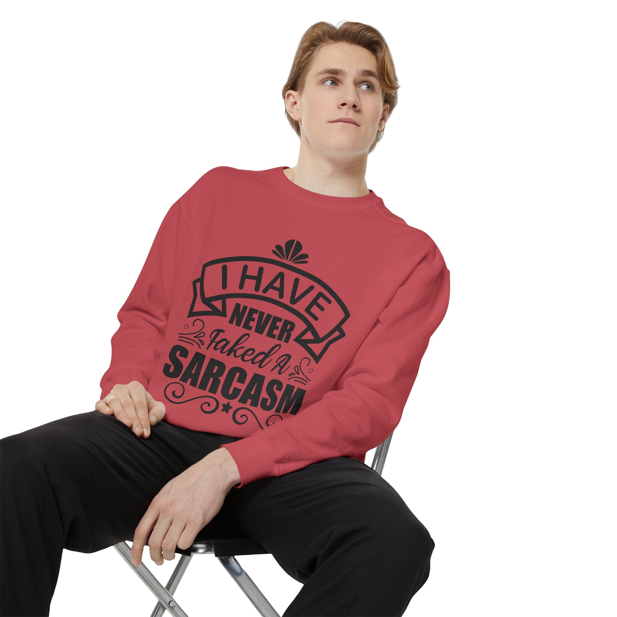 Sarcasm Sweatshirt - Funny Gift for Friends, Unisex Crewneck, Casual Wear, Cozy Style, Humor Apparel
