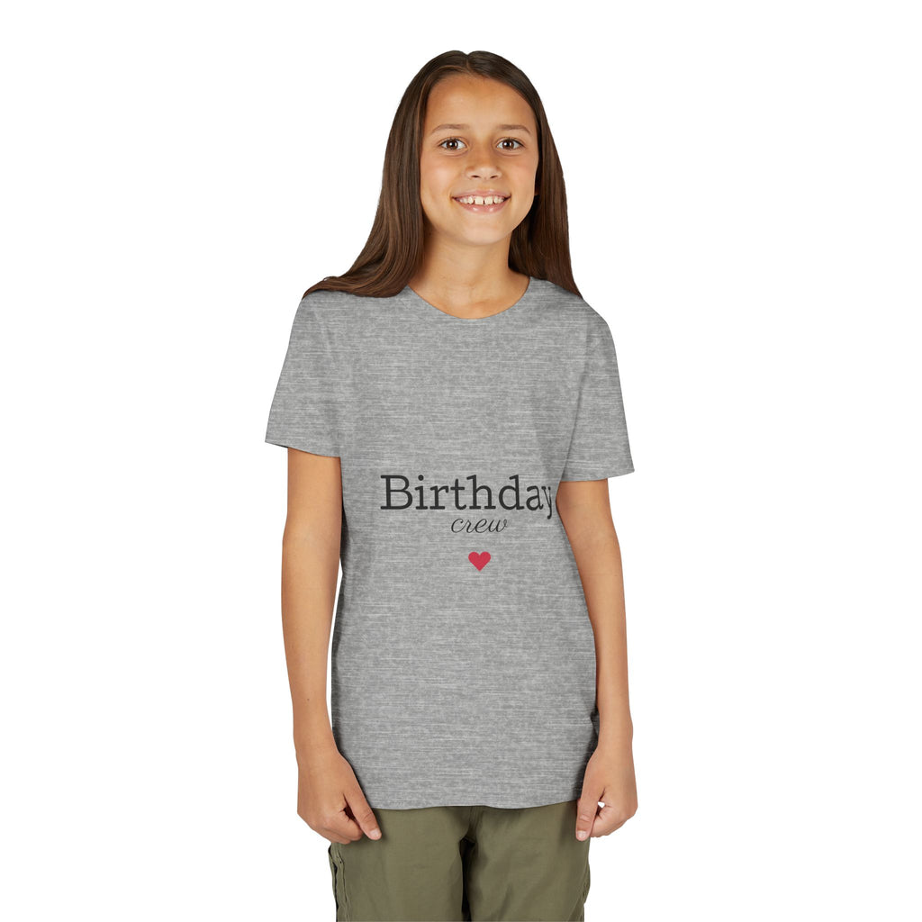 Birthday Crew Youth Tee, Fun Birthday Gift, Kids Party Shirt, Celebration Apparel, Birthday Celebration Clothing