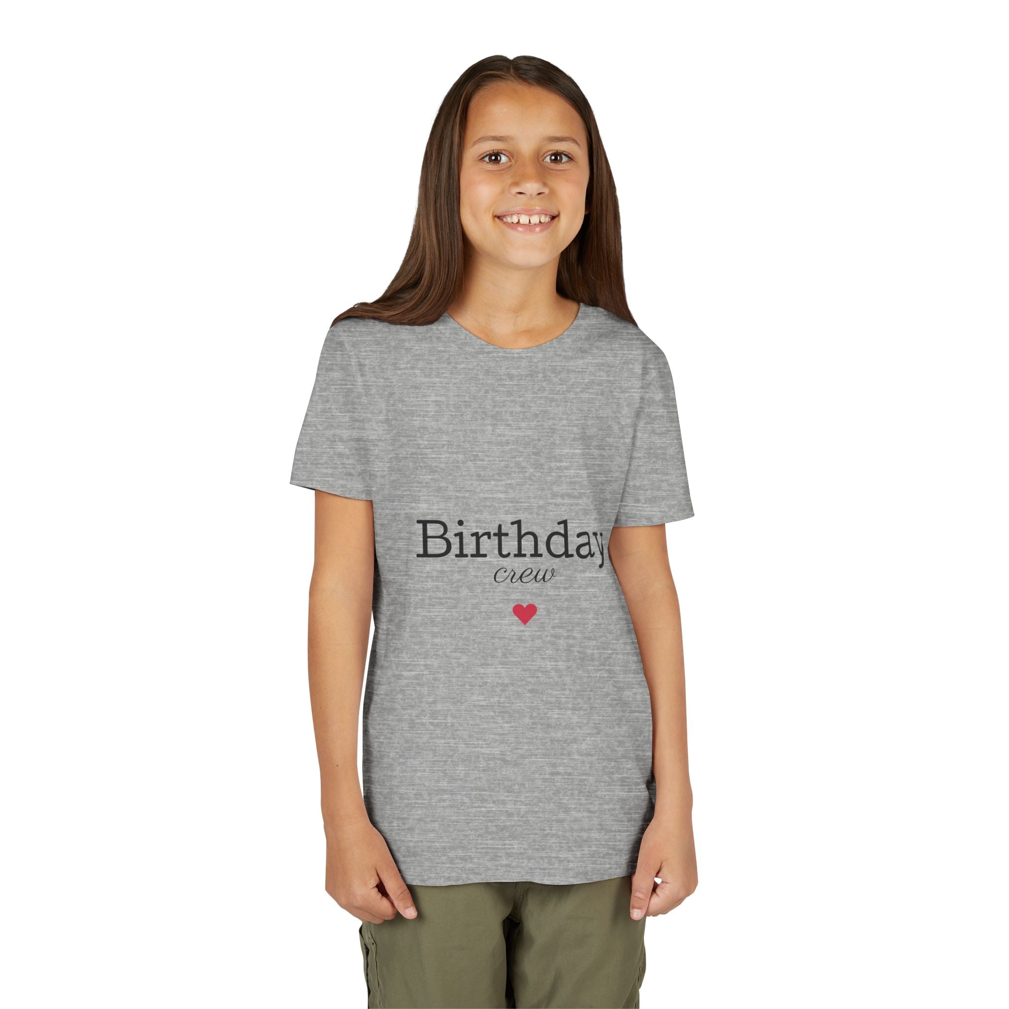 Birthday Crew Youth Tee, Fun Birthday Gift, Kids Party Shirt, Celebration Apparel, Birthday Celebration Clothing