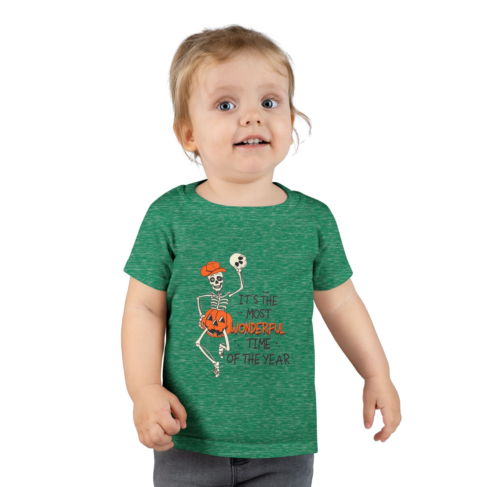 Halloween Skeleton Toddler T-Shirt, Cute Kids Costume Tee, Halloween Party Outfit, Spooky Season Apparel, Trick or Treat Shirt
