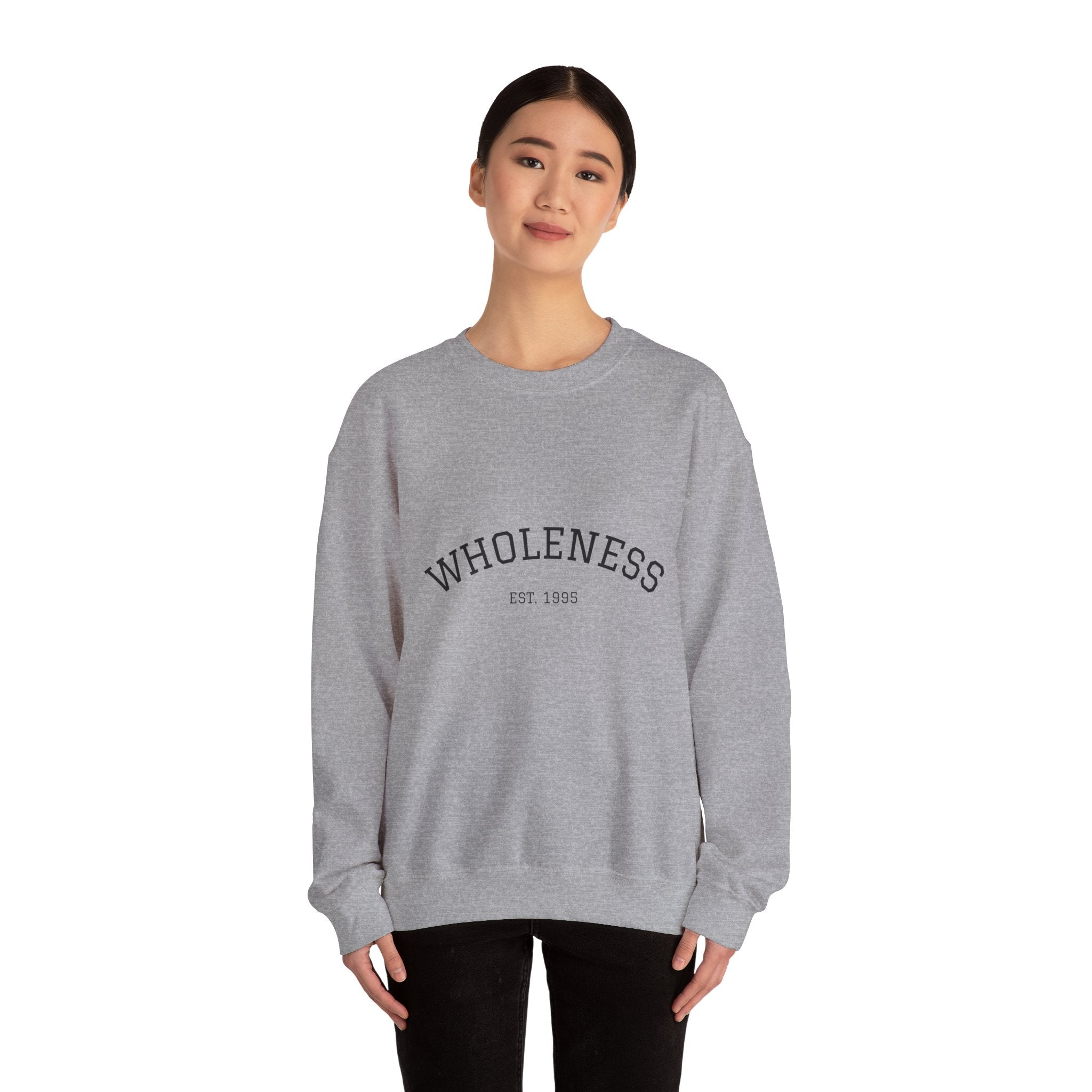 Wholeness Crewneck Sweatshirt, Cozy Unisex Sweater, Gift for Mindfulness Lovers, Year-Round Comfort, Perfect for Casual Outings, Lounge Wear