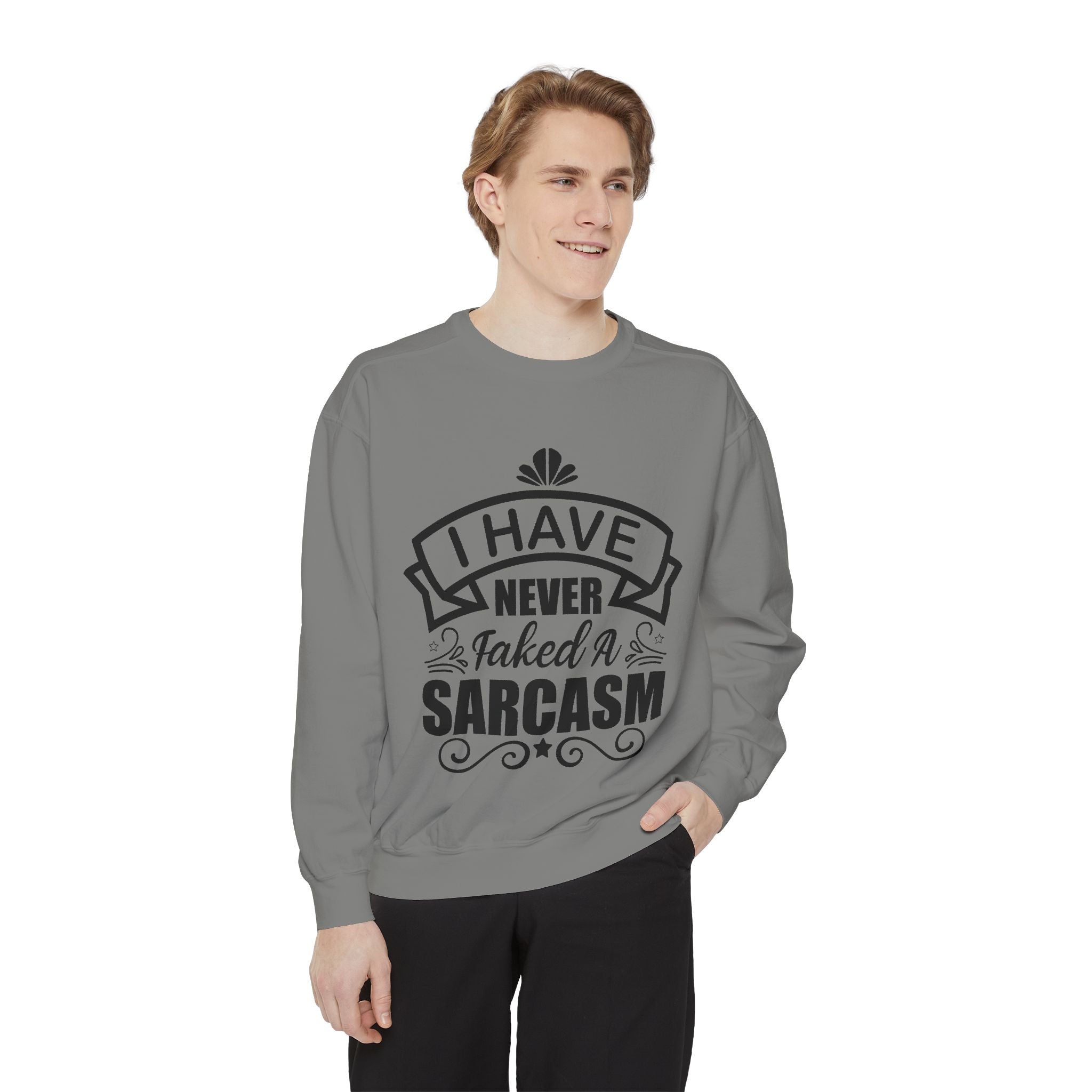 Sarcasm Sweatshirt - Funny Gift for Friends, Unisex Crewneck, Casual Wear, Cozy Style, Humor Apparel