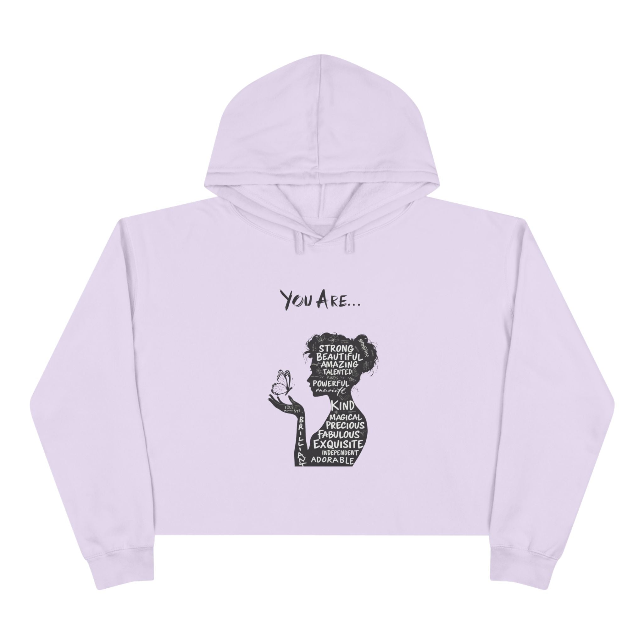 Empowering Crop Hoodie - Inspirational Quote, Gift for Her, Motivational Apparel, Casual Wear, Birthday Gifts, Positive Vibes