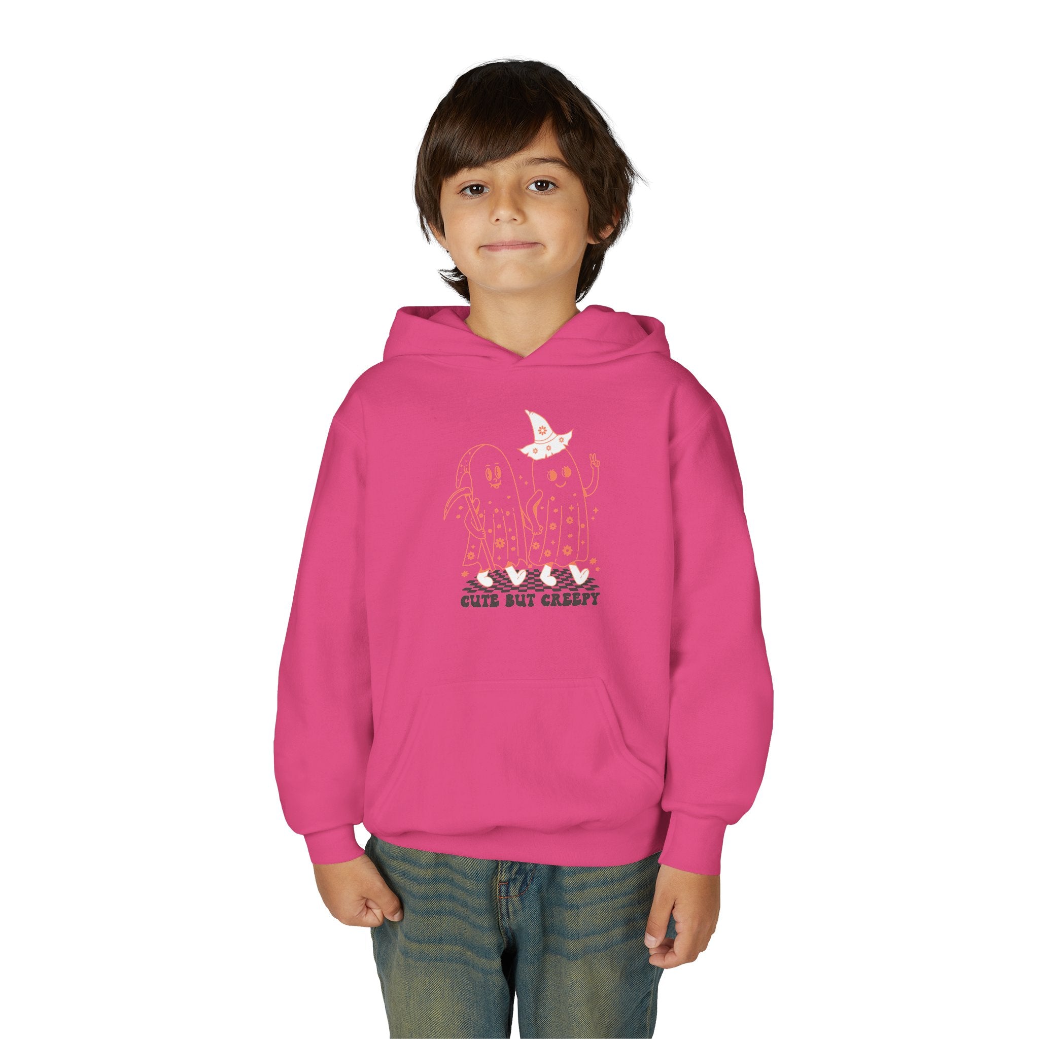 Cute but Creepy Youth Hoodie | Trendy Sweatshirt for Teens | Unique Gift for Halloween, Birthdays, or Everyday Wear
