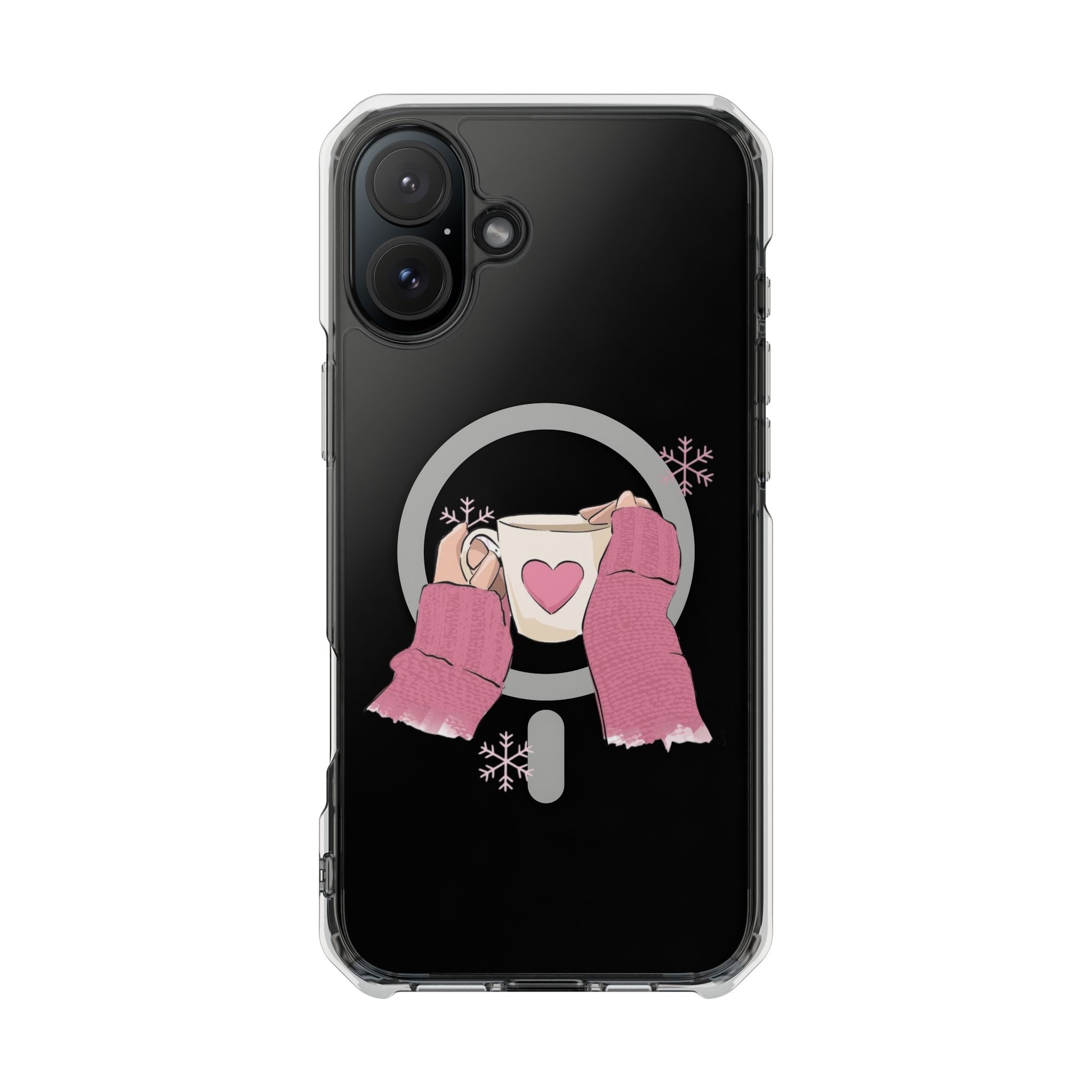 Heartwarming Magnetic Phone Case, Cute Smartphone Cover, Winter Accessories, Gift for Her, Instagrammable Tech