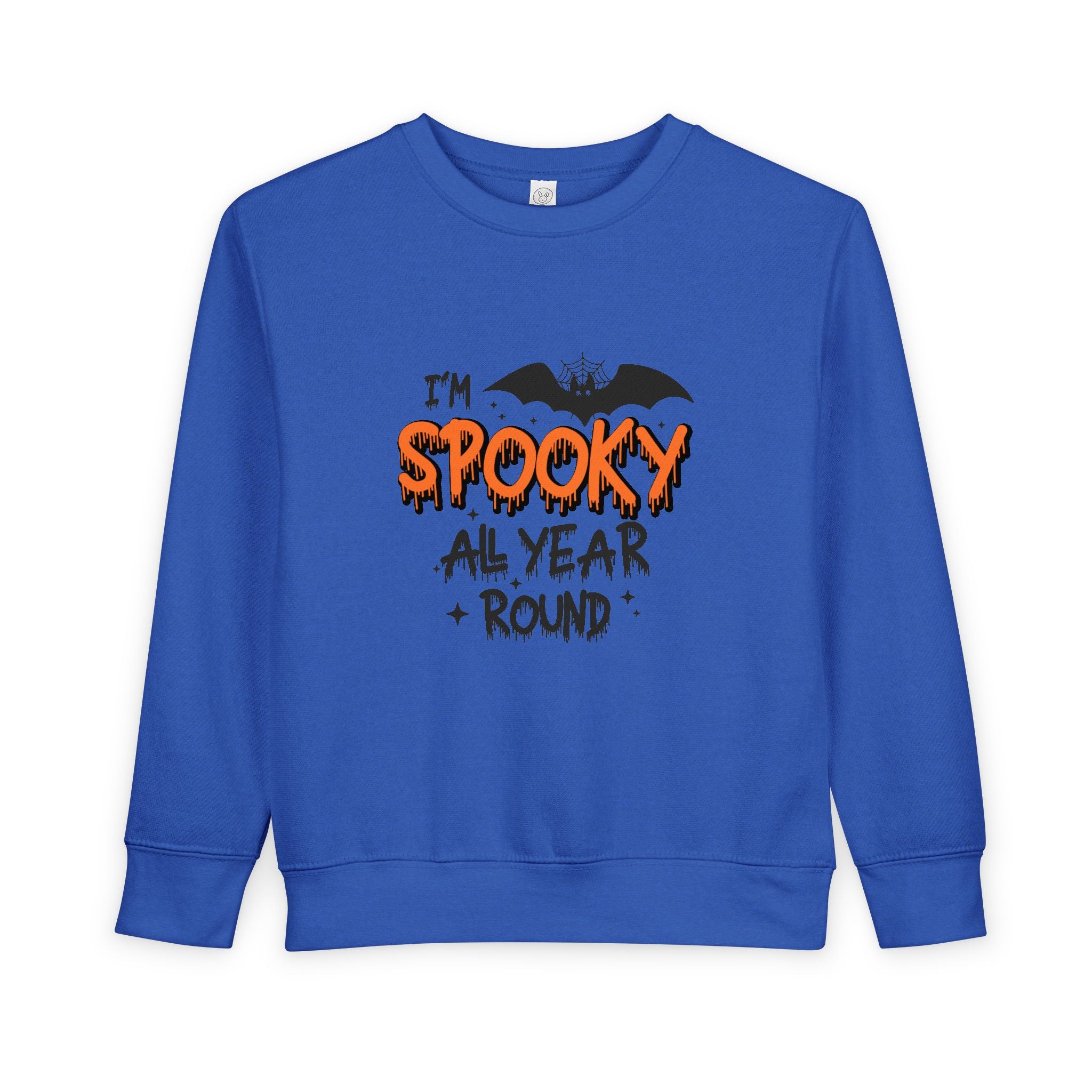 Spooky Toddler Sweatshirt for Year-Round Fun, Halloween Gift, Cozy Kids Clothing, Bat Graphic Pullover, Cute Toddler Outfit
