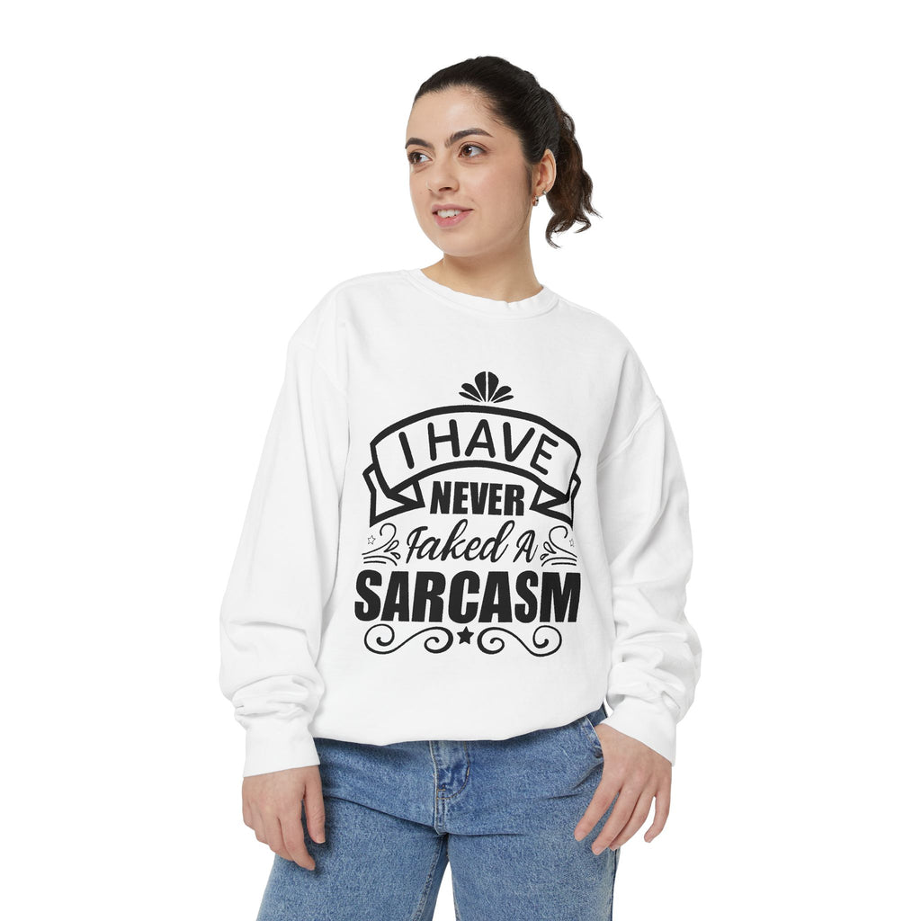 Sarcasm Sweatshirt - Funny Gift for Friends, Unisex Crewneck, Casual Wear, Cozy Style, Humor Apparel