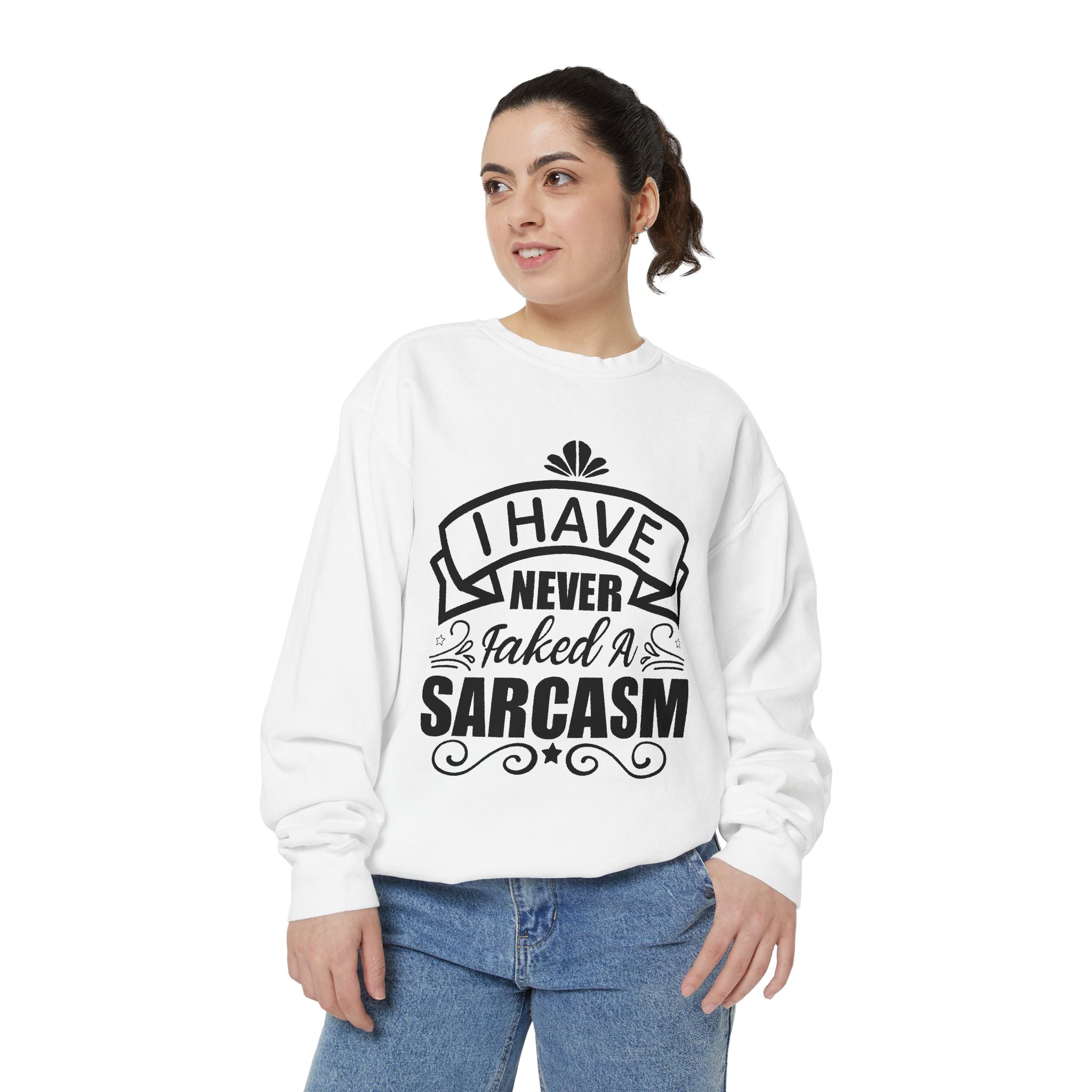 Sarcasm Sweatshirt - Funny Gift for Friends, Unisex Crewneck, Casual Wear, Cozy Style, Humor Apparel