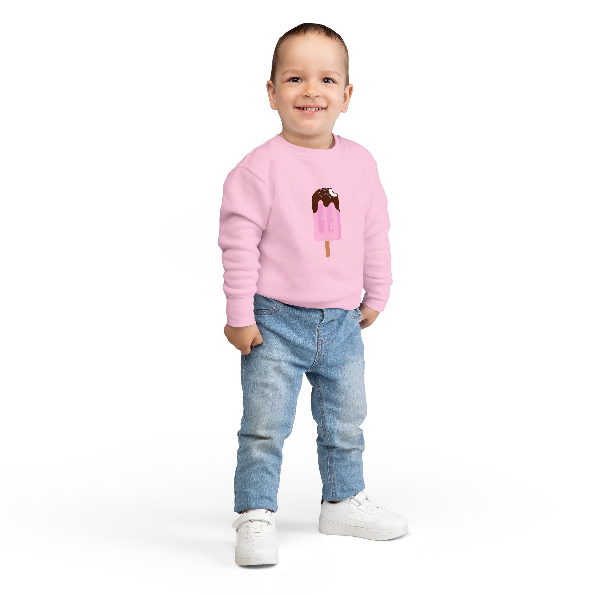 Toddler Sweatshirt Cozy and Durable 60/40 Cotton Polyester Fleece Blend