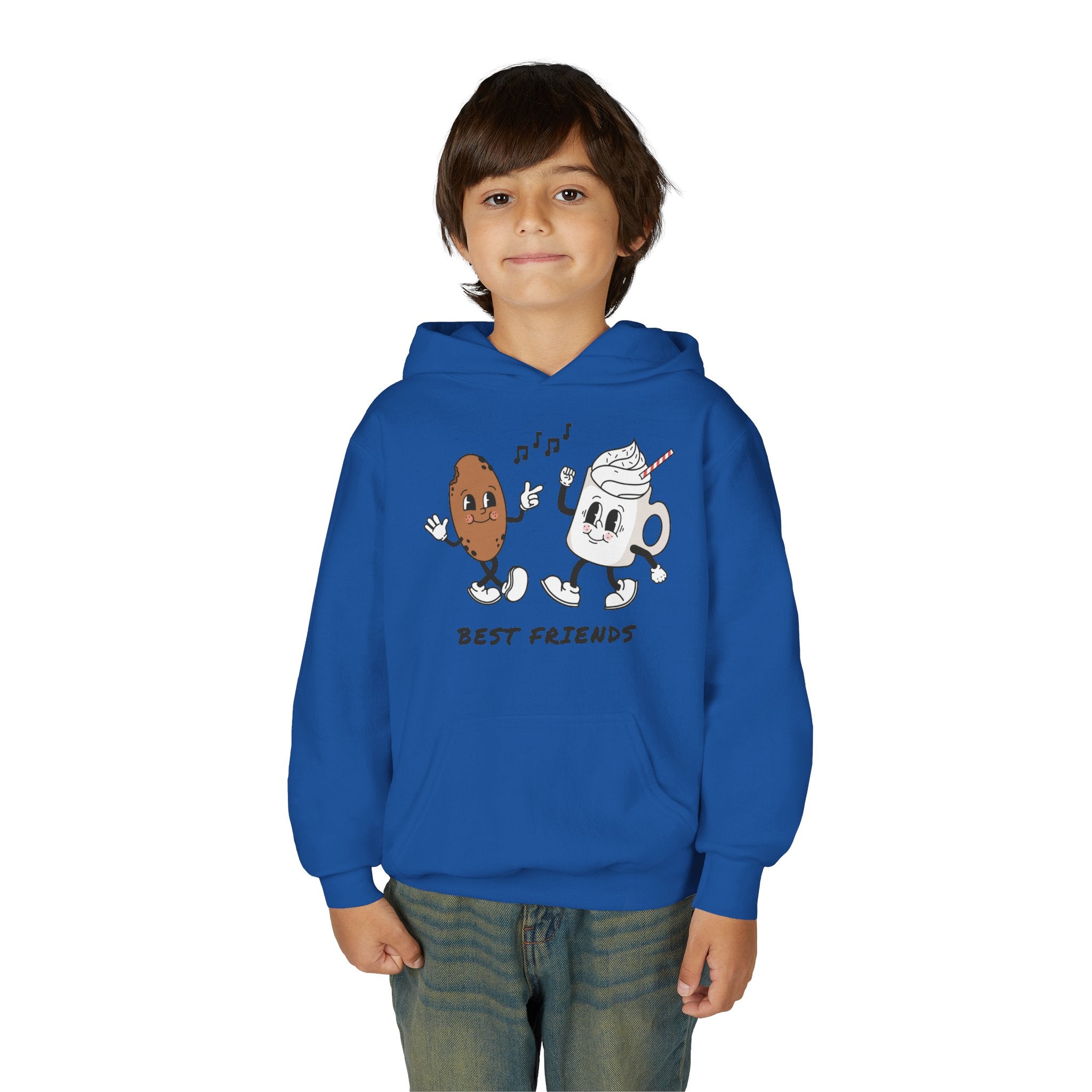 Best Friends Youth Hoodie - Cute Friendship Sweatshirt for Kids, Gift for Besties, Matching Outfit, Cozy Wear for Playdates