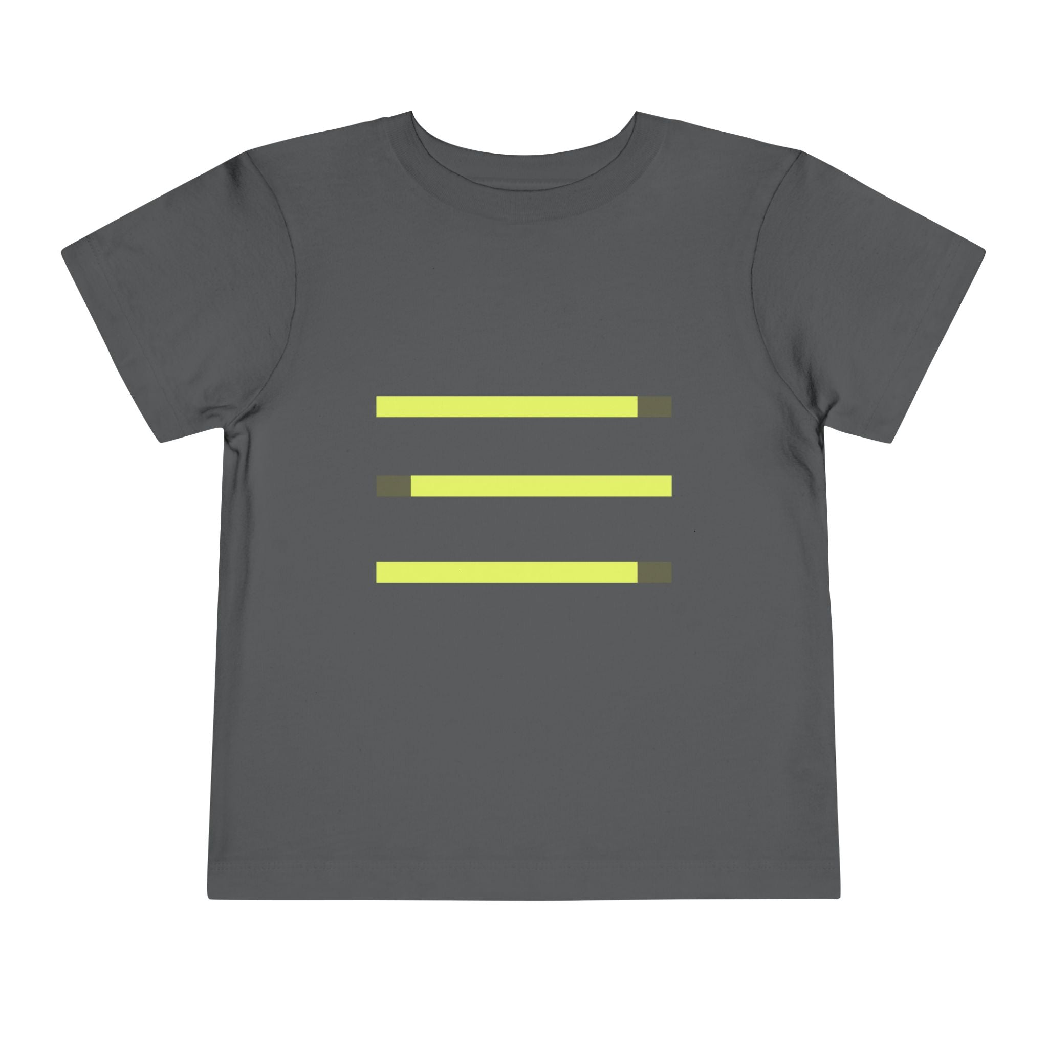 Toddler Short Sleeve Tee with Yellow Lines, Kids Fashion, Summer Playwear, Birthday Gift, Everyday Comfort, Fun Casual Wear