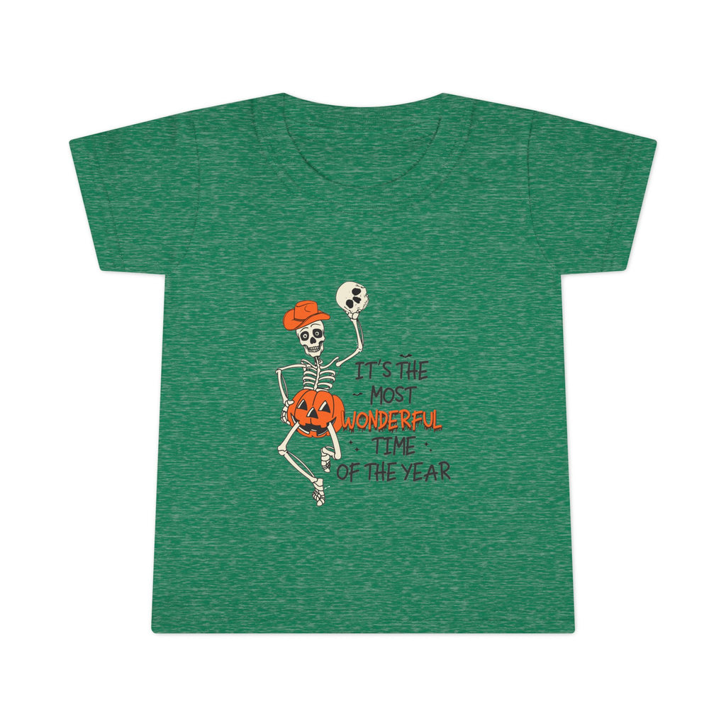 Halloween Skeleton Toddler T-Shirt, Cute Kids Costume Tee, Halloween Party Outfit, Spooky Season Apparel, Trick or Treat Shirt