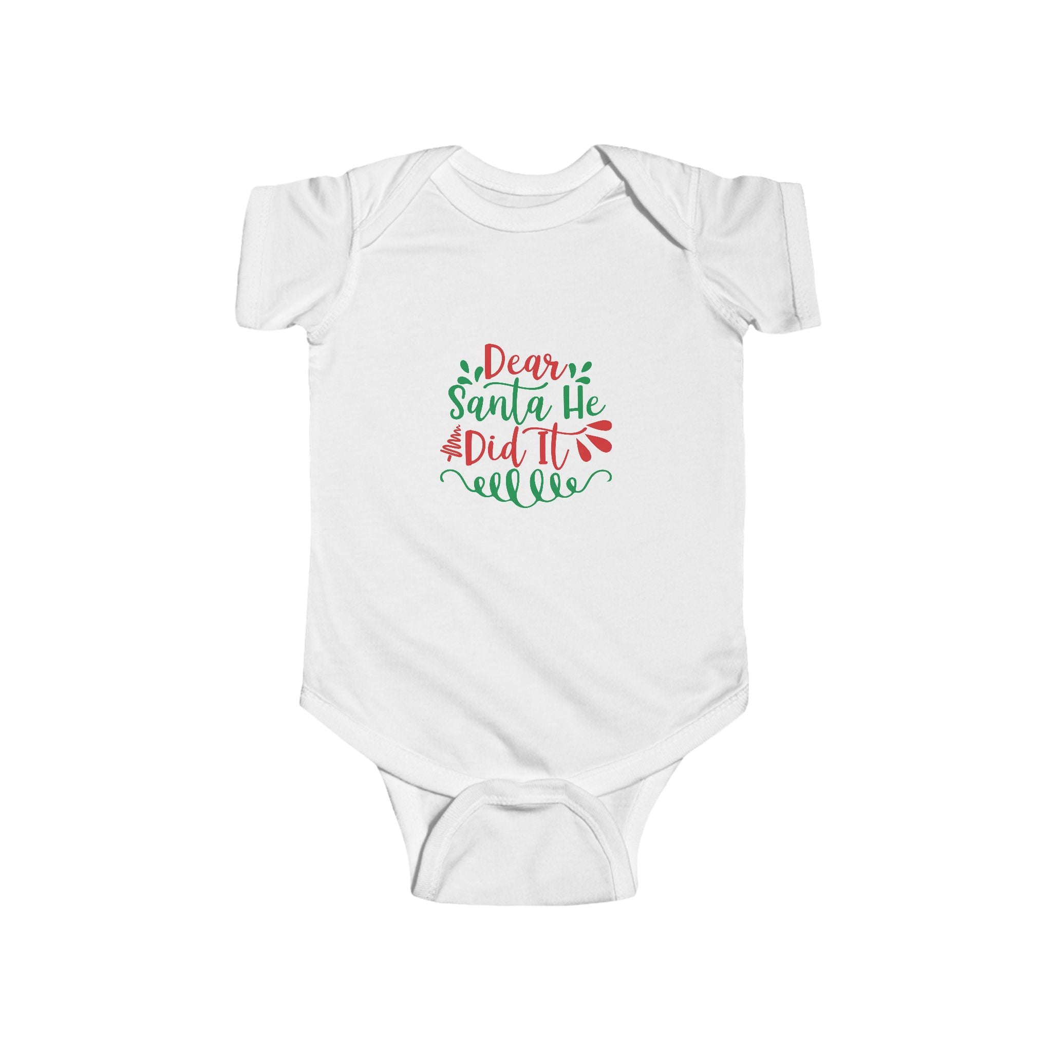 Adorable Holiday Baby Bodysuit, Infants, Christmas Gift, Newborn Outfit, Baby Shower Gift, Santa Design - Threads & Echo