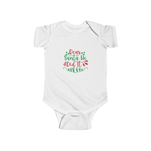 Adorable Holiday Baby Bodysuit, Infants, Christmas Gift, Newborn Outfit, Baby Shower Gift, Santa Design - Threads & Echo