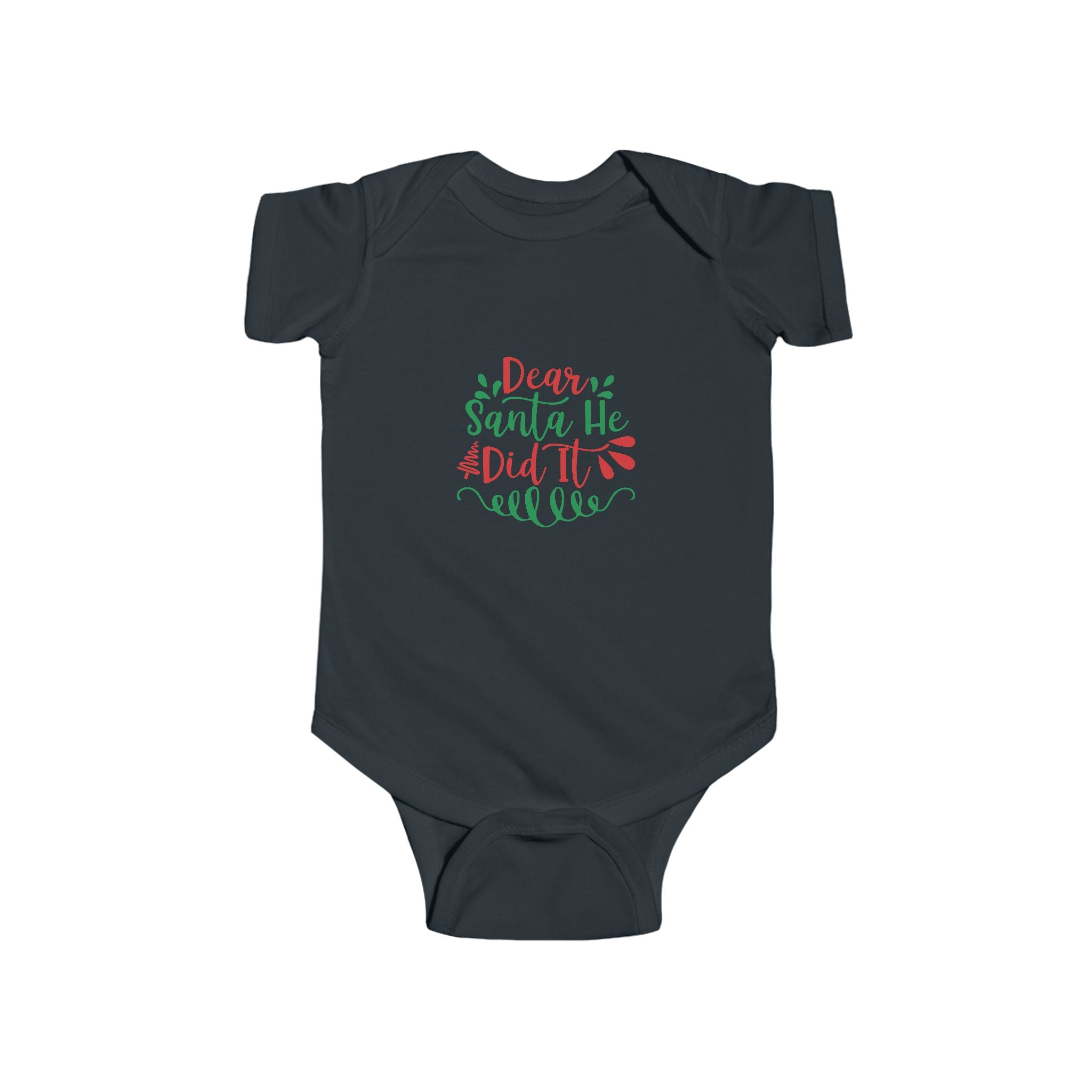 Adorable Holiday Baby Bodysuit, Infants, Christmas Gift, Newborn Outfit, Baby Shower Gift, Santa Design - Threads & Echo
