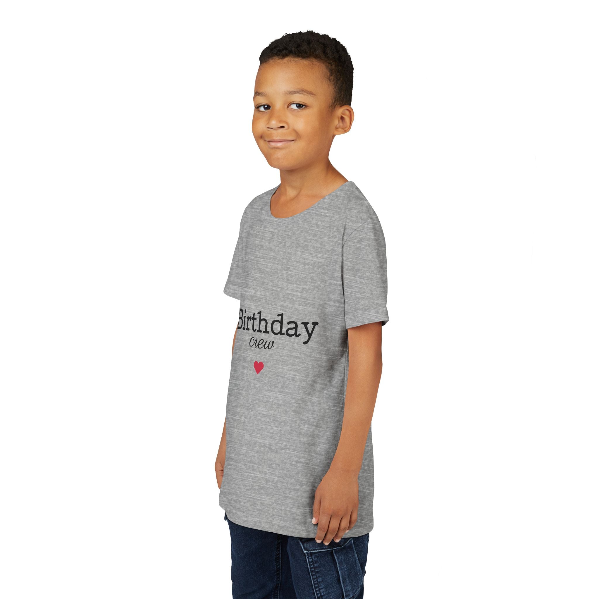 Birthday Crew Youth Tee, Fun Birthday Gift, Kids Party Shirt, Celebration Apparel, Birthday Celebration Clothing