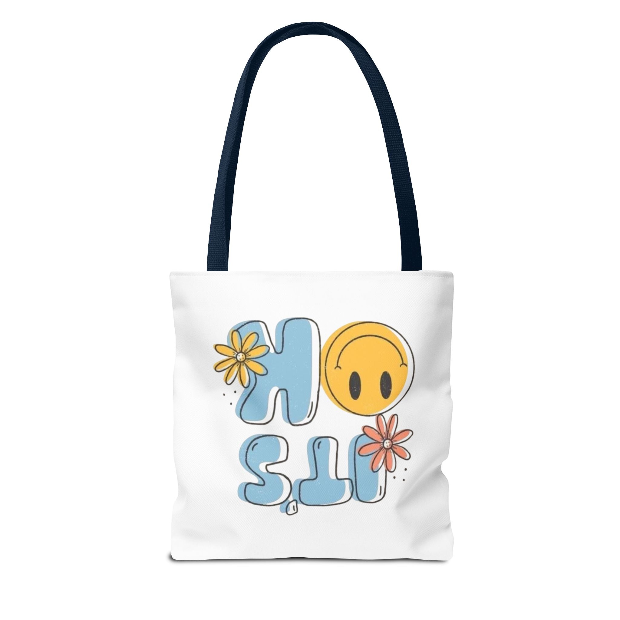 Cheerful Tote Bag - 'It's OK', Colorful Floral Design, Everyday Use, Gift for Friends, Beach & Shopping Bag