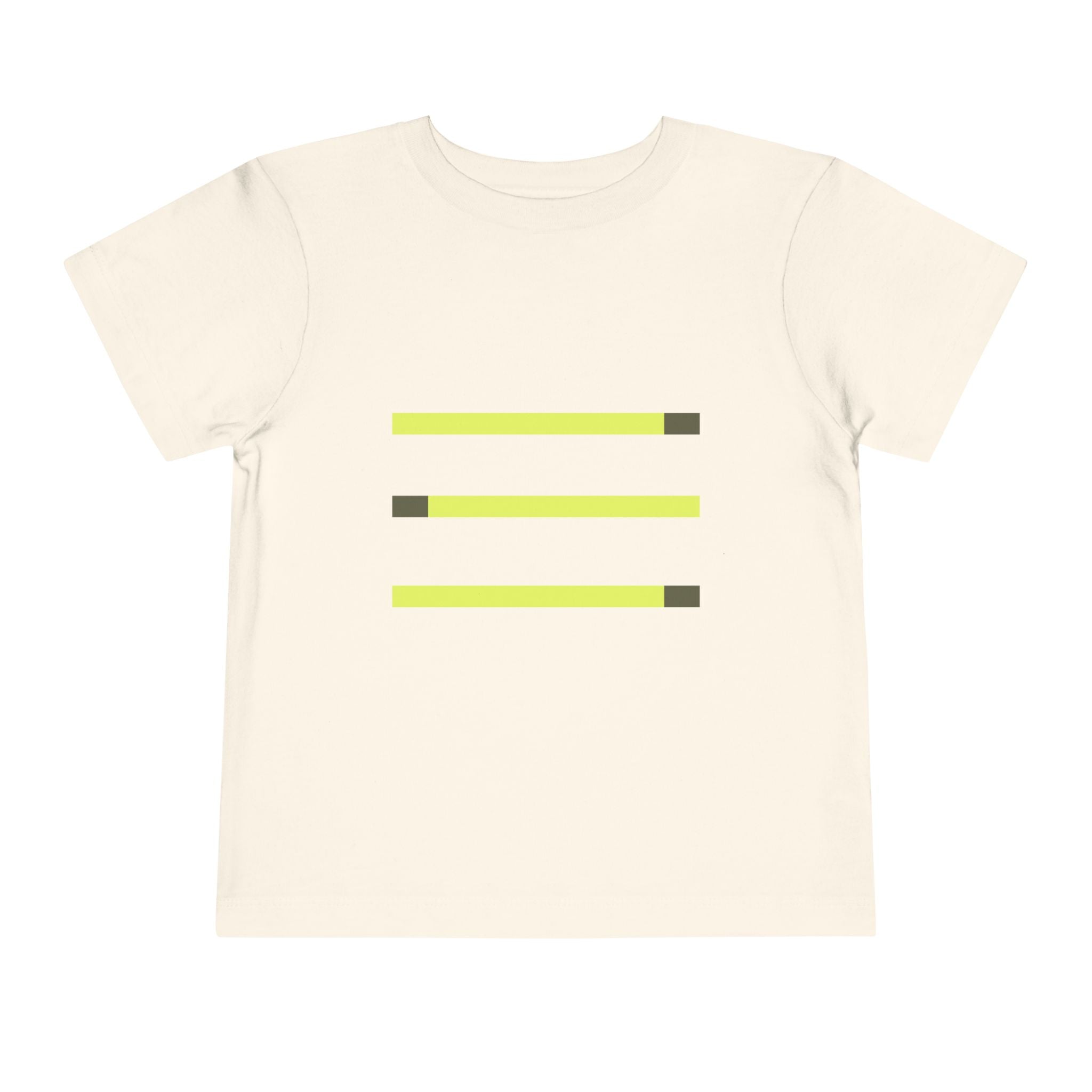 Toddler Short Sleeve Tee with Yellow Lines, Kids Fashion, Summer Playwear, Birthday Gift, Everyday Comfort, Fun Casual Wear