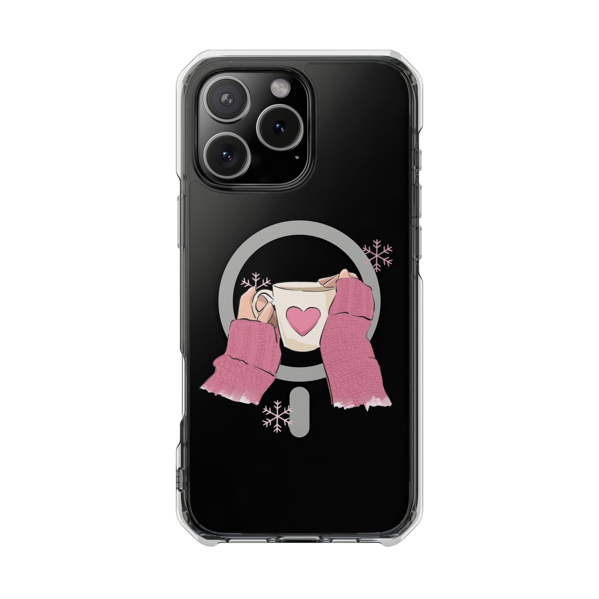 Heartwarming Magnetic Phone Case, Cute Smartphone Cover, Winter Accessories, Gift for Her, Instagrammable Tech