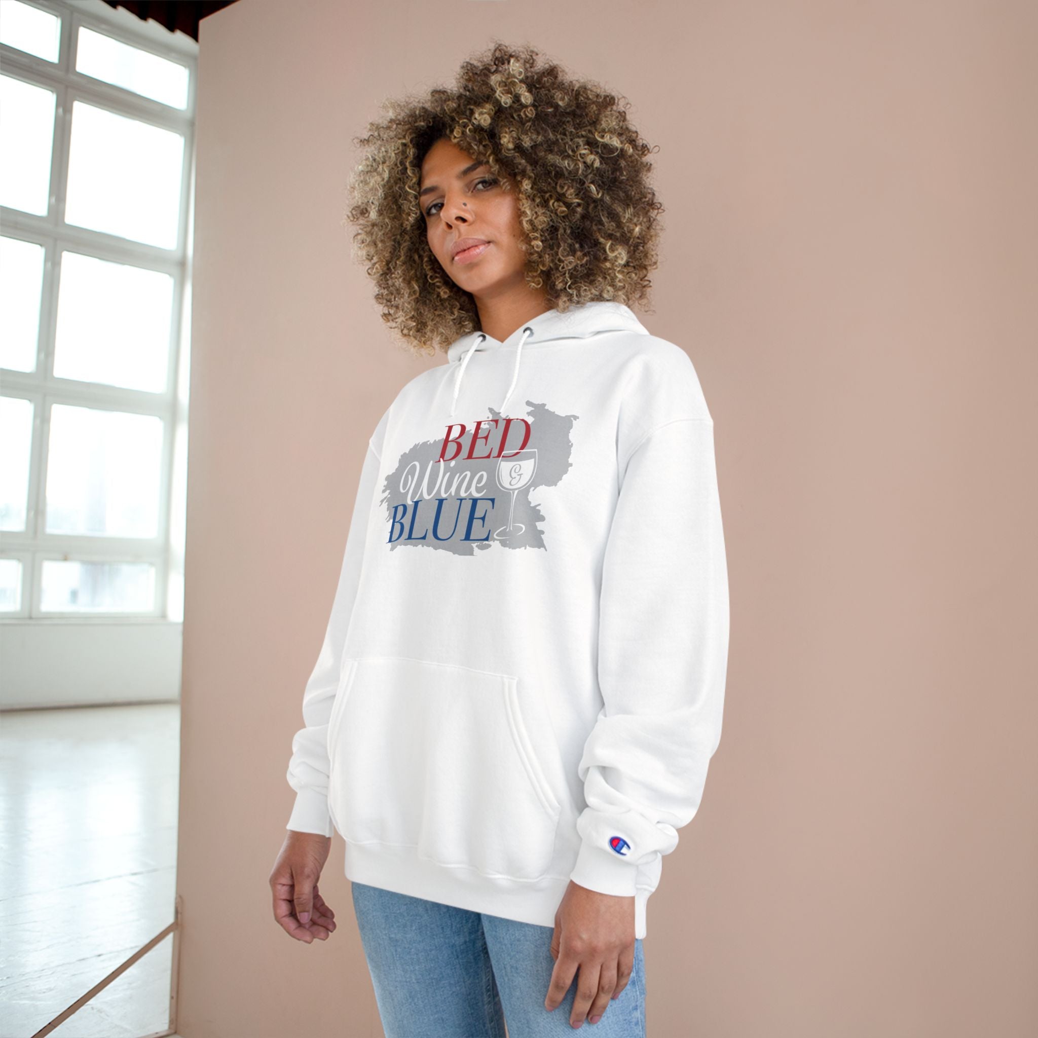 Wine Lover's Champion Hoodie, Cozy Sweatshirt, Gift for Wine Enthusiasts, Casual Outfit, Perfect for Relaxing Nights