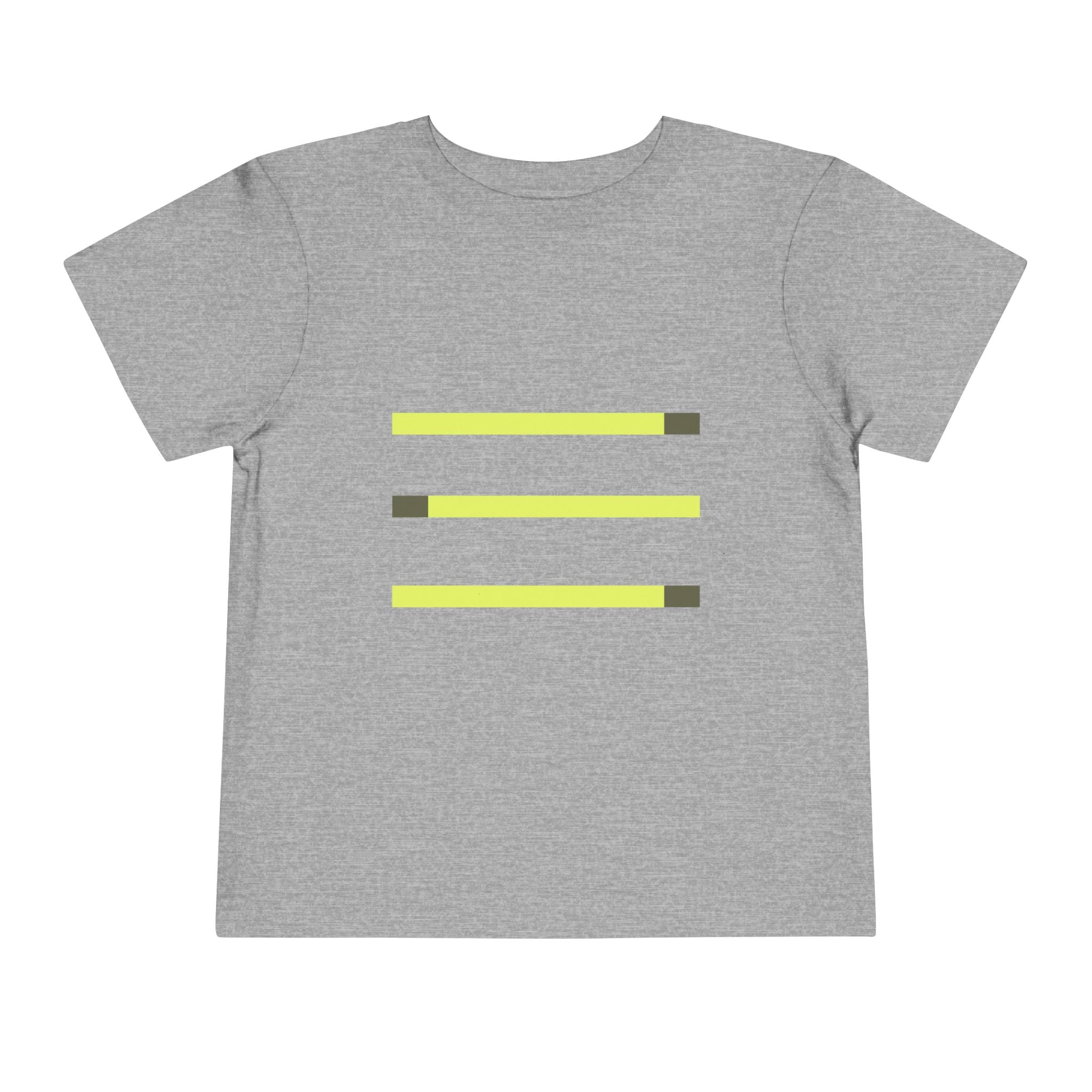 Toddler Short Sleeve Tee with Yellow Lines, Kids Fashion, Summer Playwear, Birthday Gift, Everyday Comfort, Fun Casual Wear