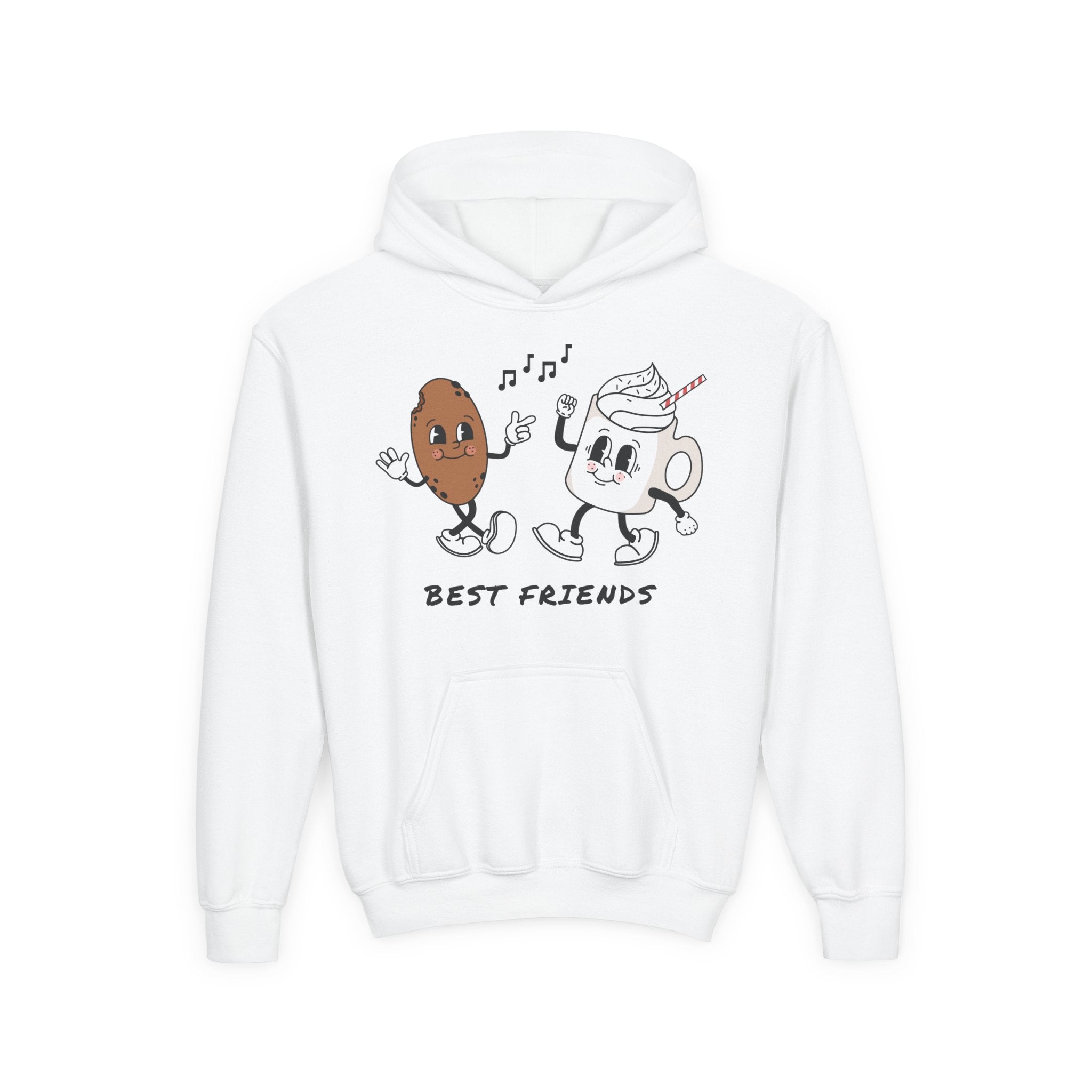 Best Friends Youth Hoodie - Cute Friendship Sweatshirt for Kids, Gift for Besties, Matching Outfit, Cozy Wear for Playdates