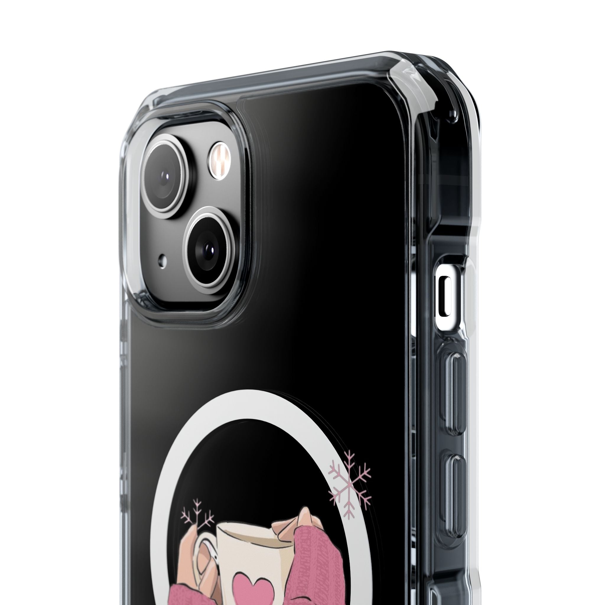 Heartwarming Magnetic Phone Case, Cute Smartphone Cover, Winter Accessories, Gift for Her, Instagrammable Tech