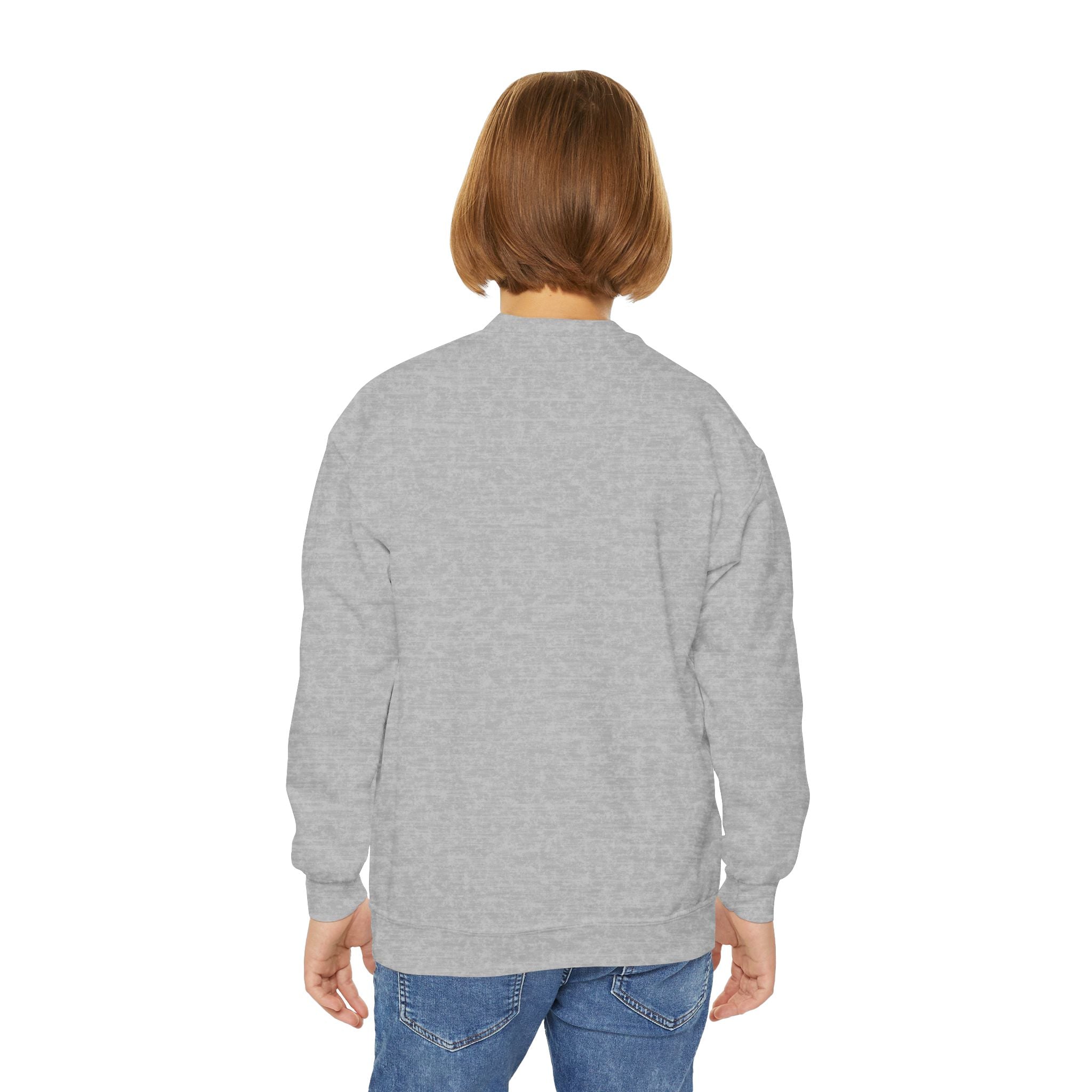 Halloween Youth Crewneck Sweatshirt, Spooky Sweatshirt, Kids Halloween Costume, Trick or Treat Gift, Fall Apparel, Cozy Halloween Clothing