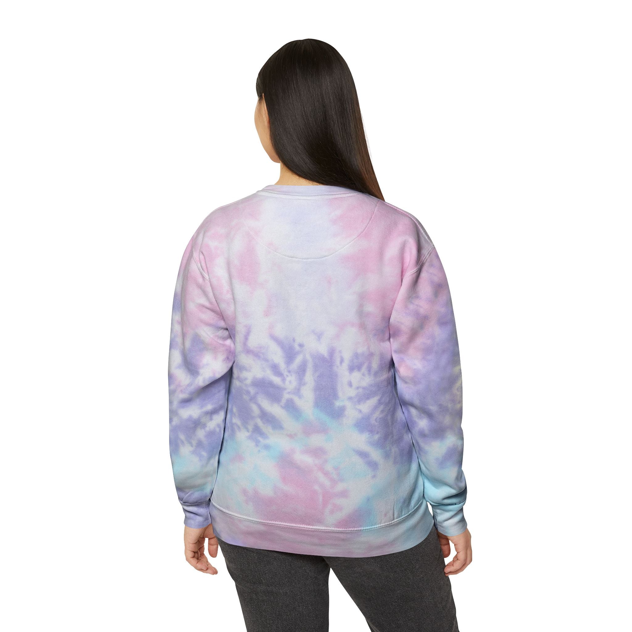 Cheerful Tie-Dye Sweatshirt | Perfect for Cozy Days, Gift for Friends, Self-Care, Summer Festivals, Relaxed Vibes