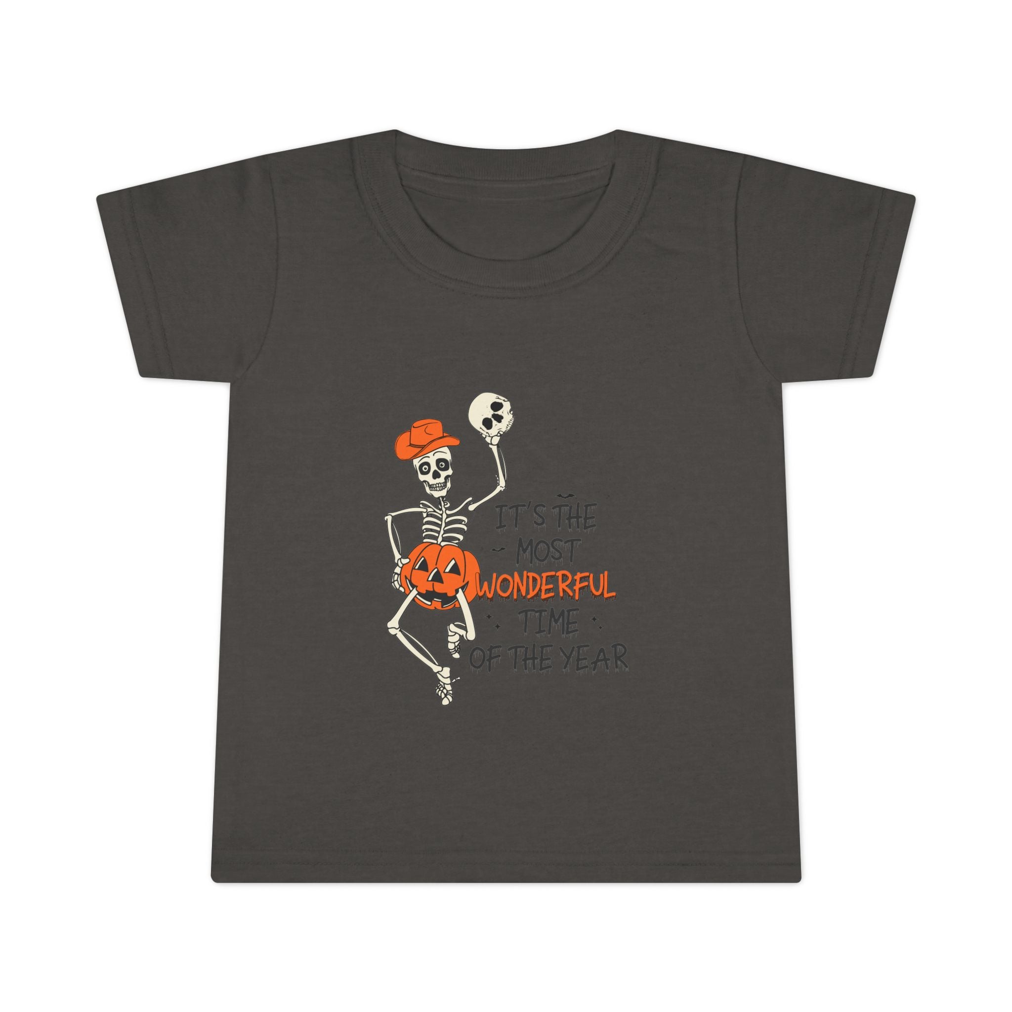 Halloween Skeleton Toddler T-Shirt, Cute Kids Costume Tee, Halloween Party Outfit, Spooky Season Apparel, Trick or Treat Shirt