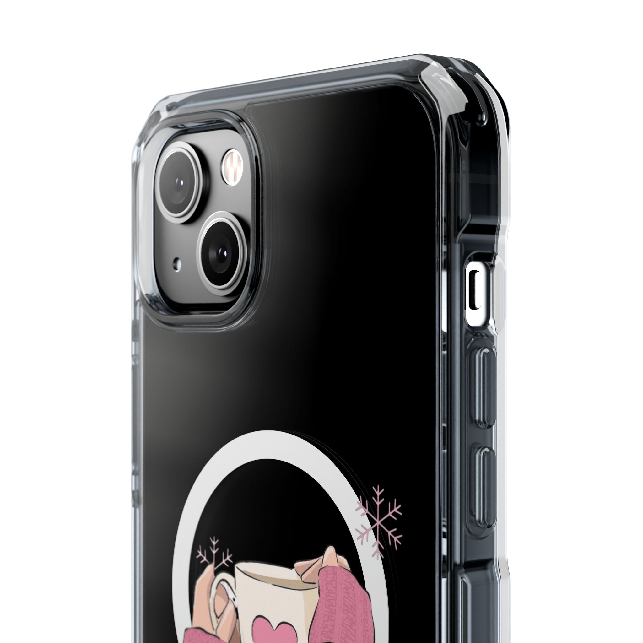 Heartwarming Magnetic Phone Case, Cute Smartphone Cover, Winter Accessories, Gift for Her, Instagrammable Tech