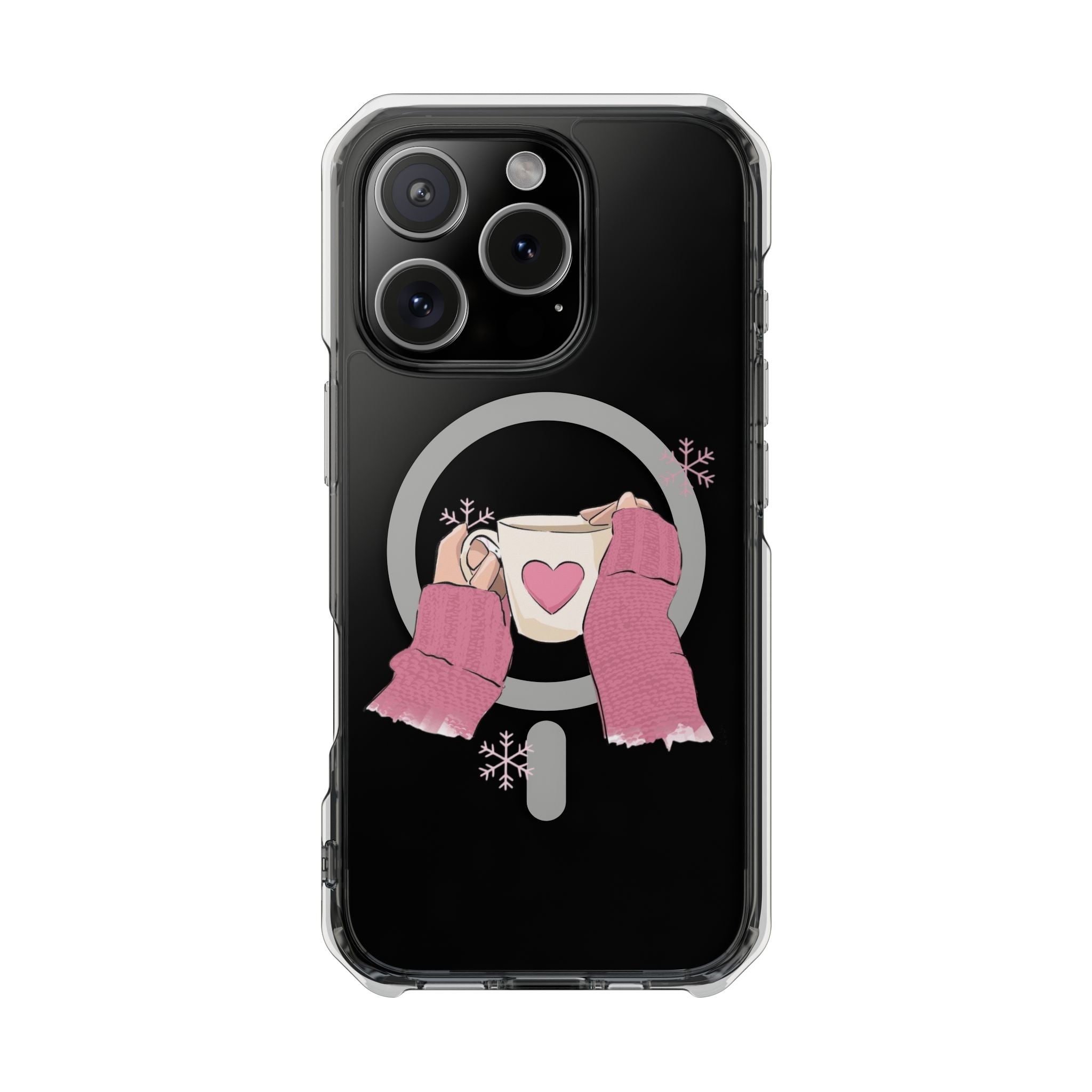 Heartwarming Magnetic Phone Case, Cute Smartphone Cover, Winter Accessories, Gift for Her, Instagrammable Tech