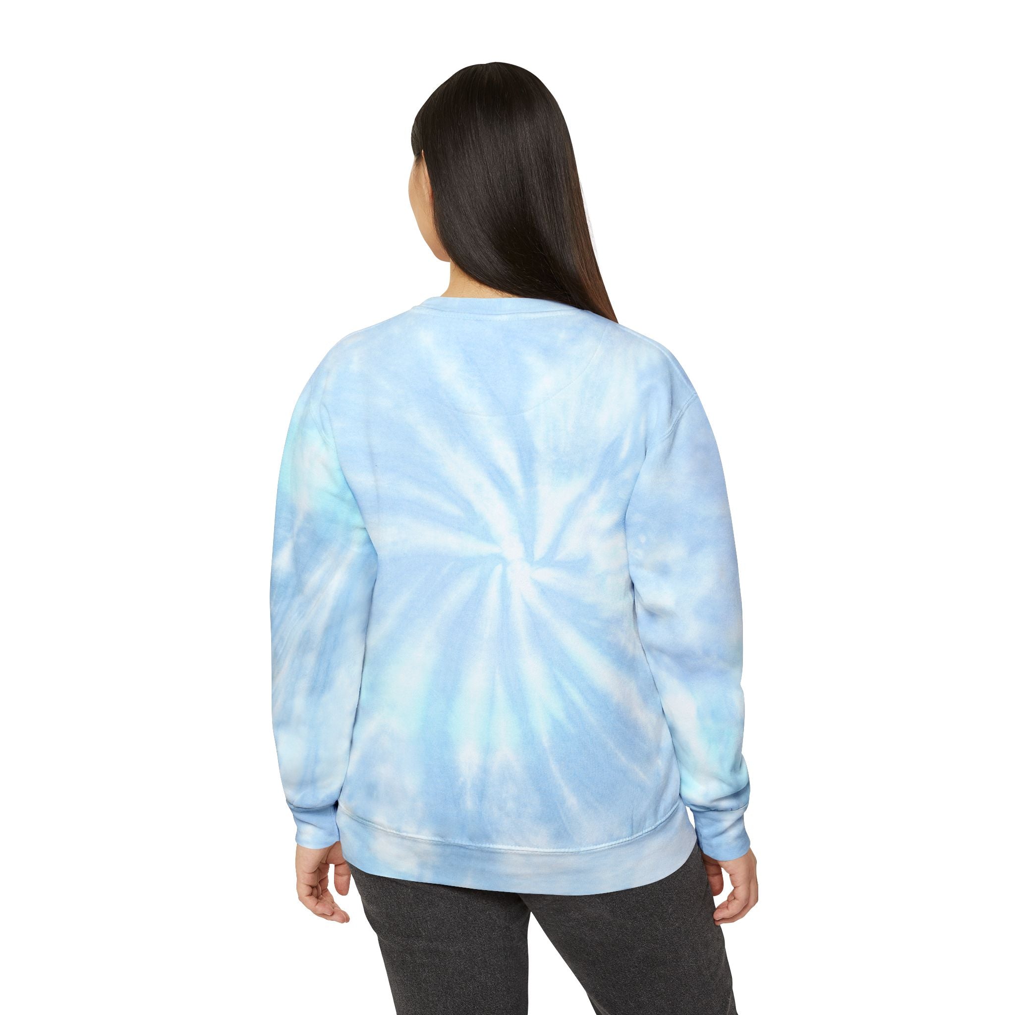 Cheerful Tie-Dye Sweatshirt | Perfect for Cozy Days, Gift for Friends, Self-Care, Summer Festivals, Relaxed Vibes