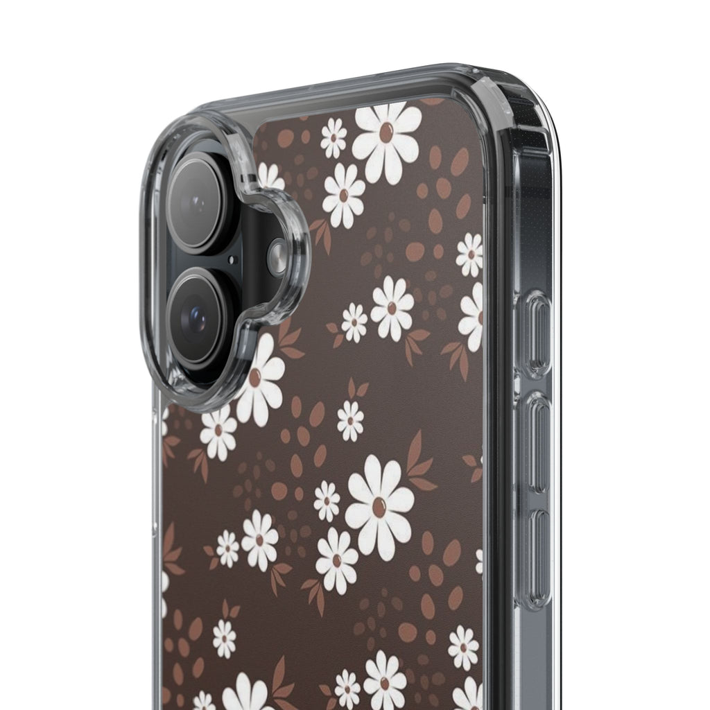 Floral Clear Phone Case, Durable Phone Cover, Transparent Phone Protection, Gift for Her, Spring Phone Accessory