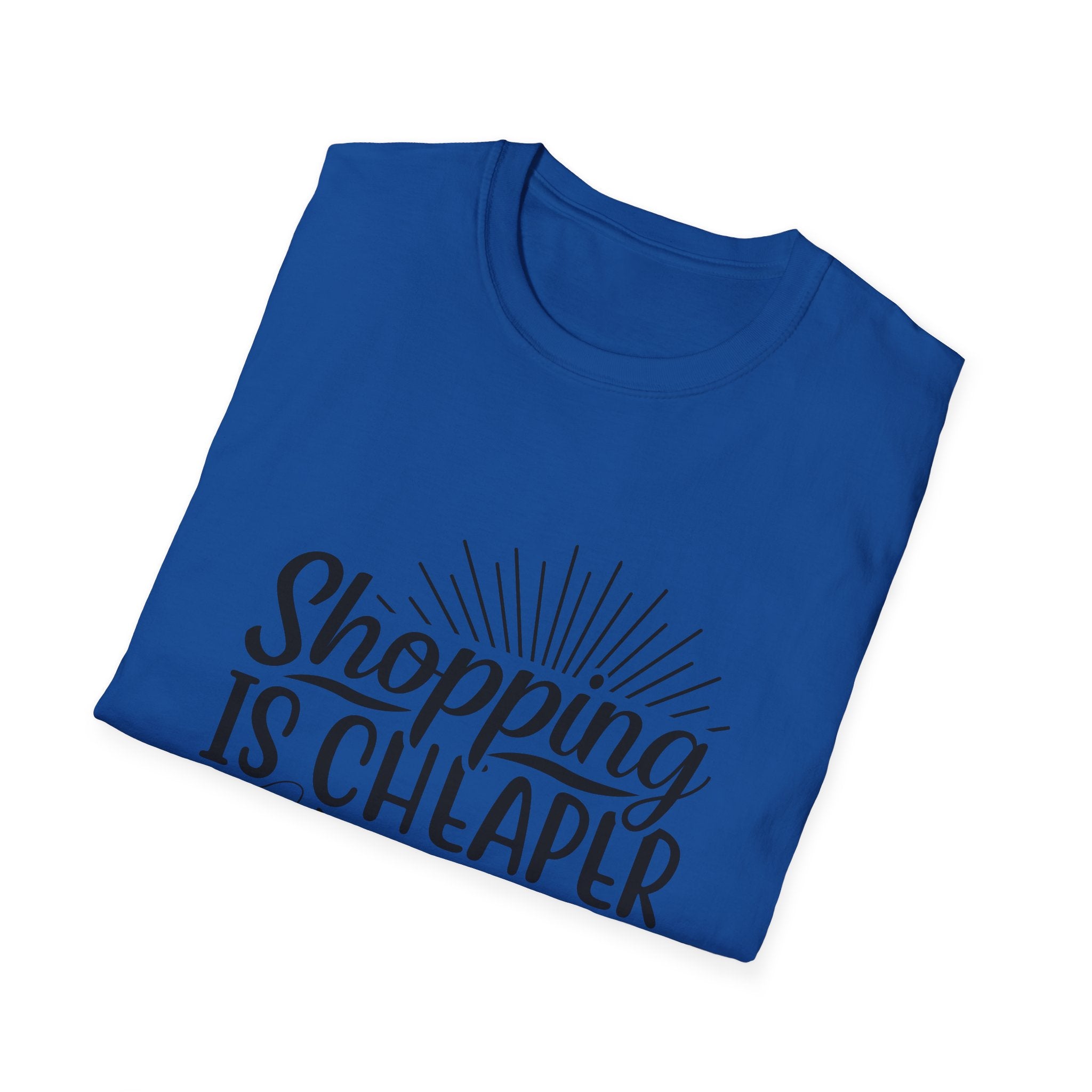 Shopping Therapy T-Shirt, Funny Gift for Shoppers, Casual Tee, Unique Humor Shirt, Gift for Her