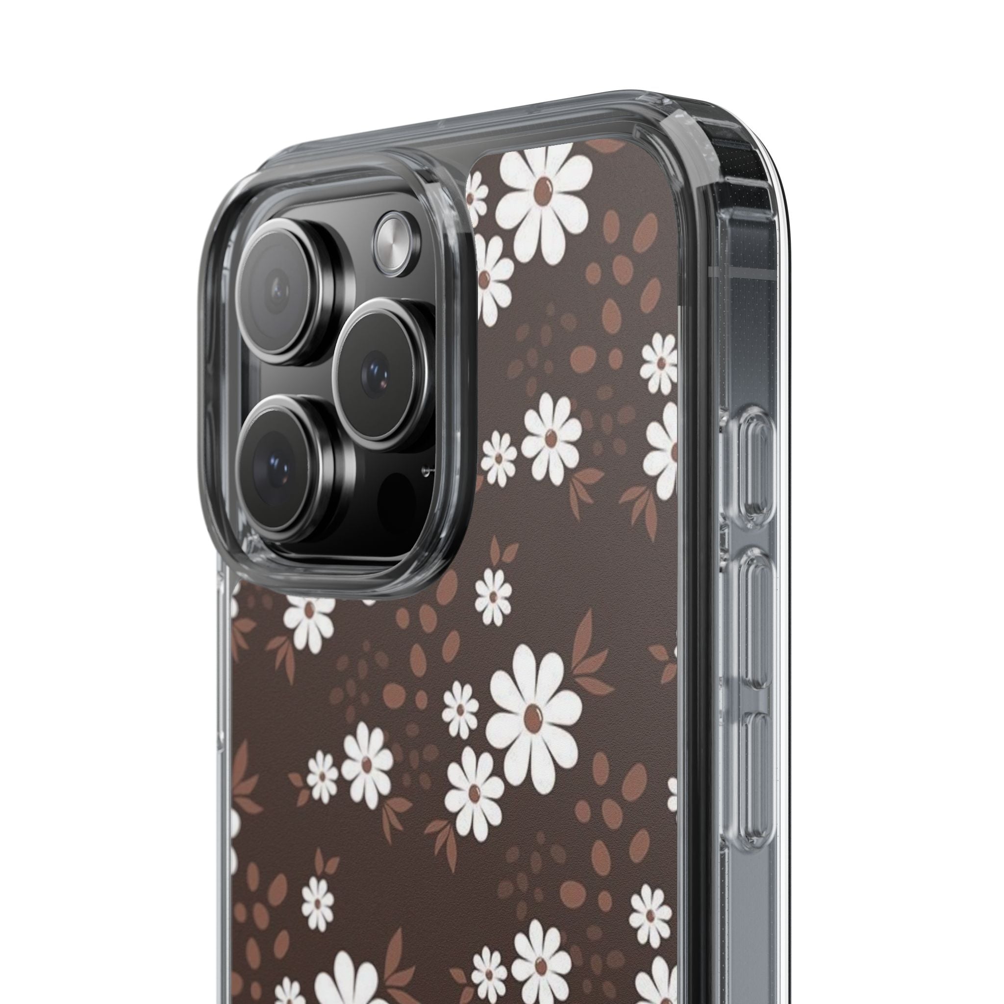 Floral Clear Phone Case, Durable Phone Cover, Transparent Phone Protection, Gift for Her, Spring Phone Accessory