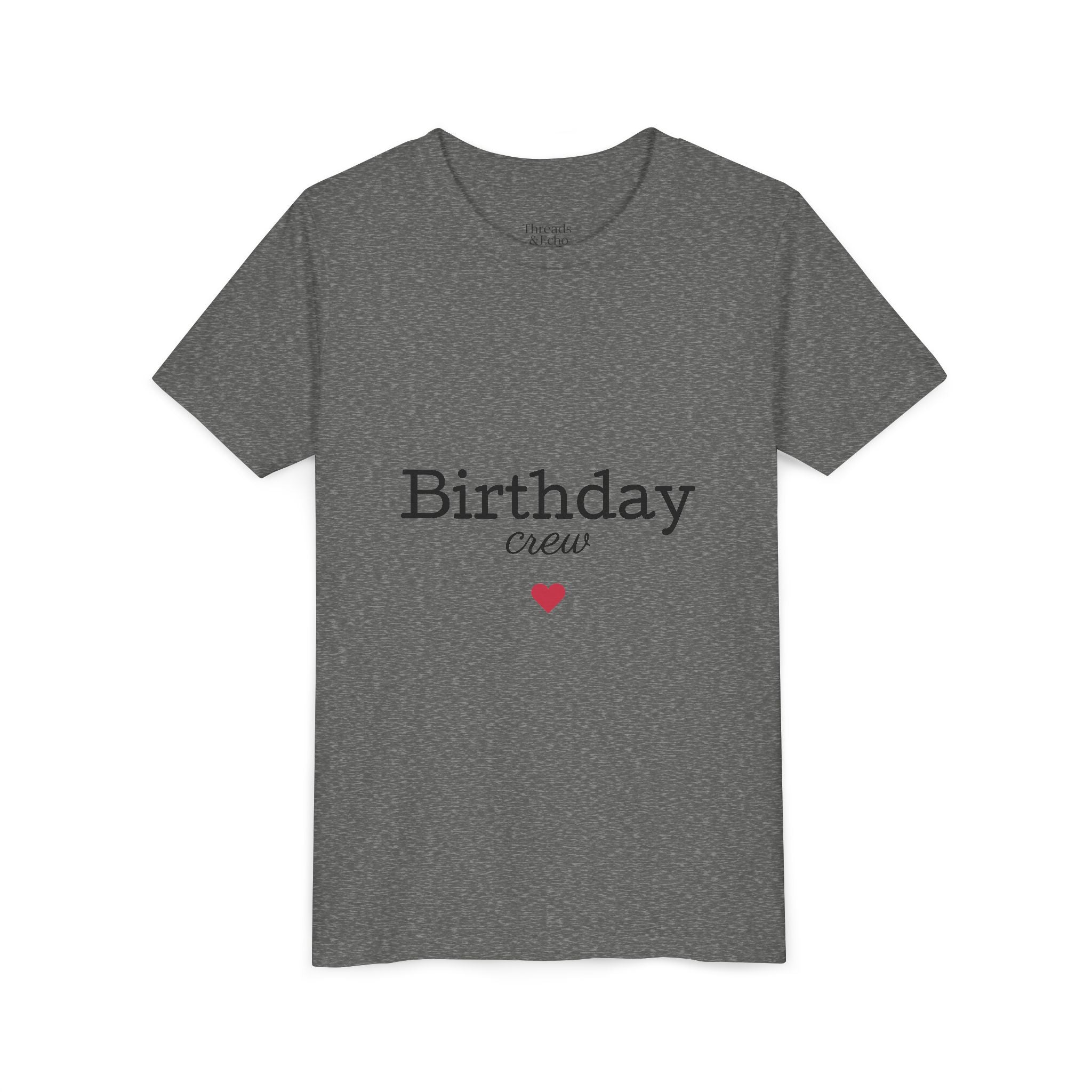 Birthday Crew Youth Tee, Fun Birthday Gift, Kids Party Shirt, Celebration Apparel, Birthday Celebration Clothing