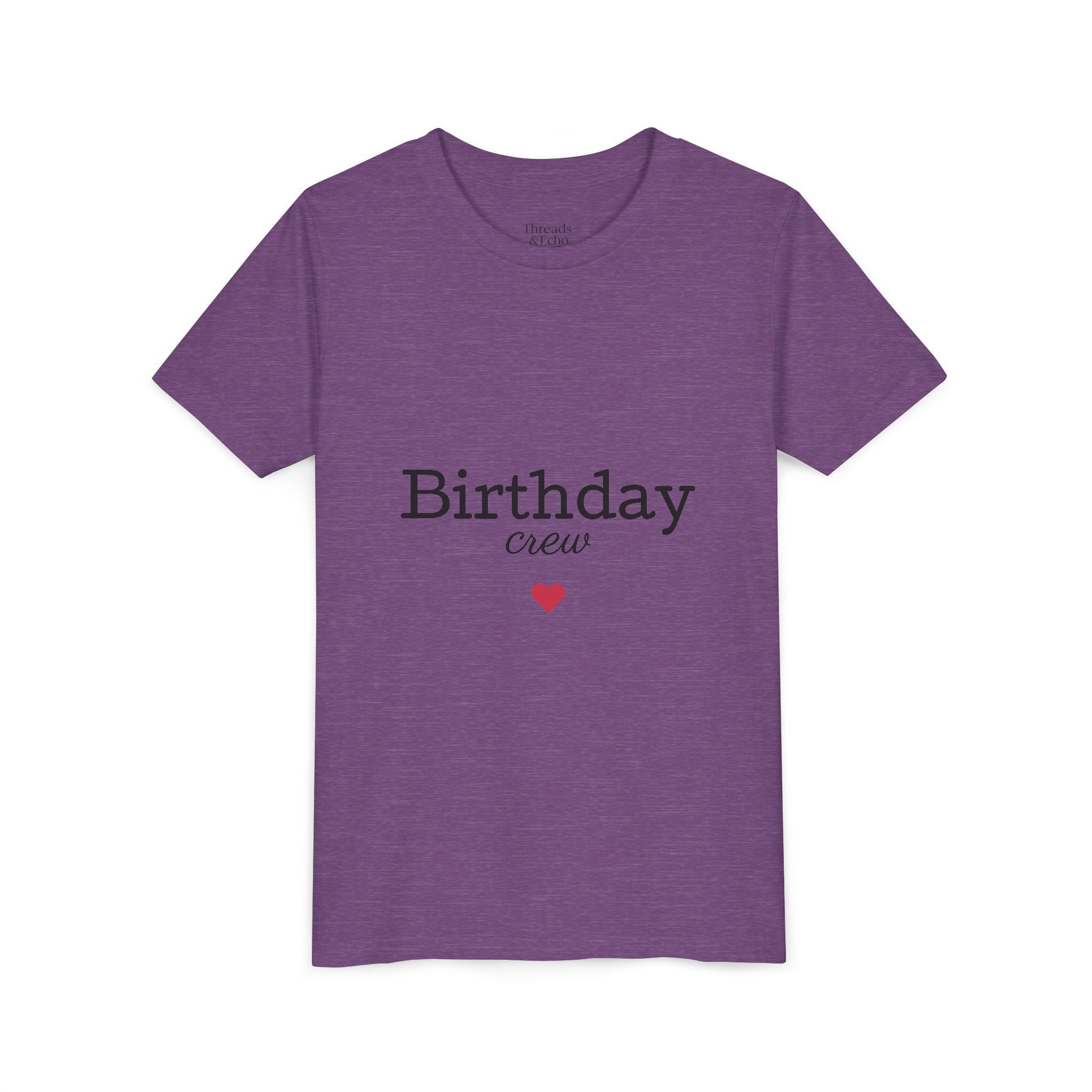 Birthday Crew Youth Tee, Fun Birthday Gift, Kids Party Shirt, Celebration Apparel, Birthday Celebration Clothing