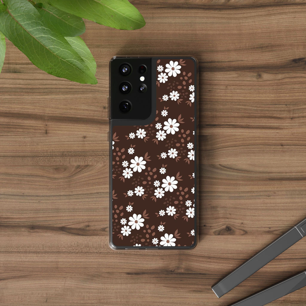 Floral Clear Phone Case, Durable Phone Cover, Transparent Phone Protection, Gift for Her, Spring Phone Accessory
